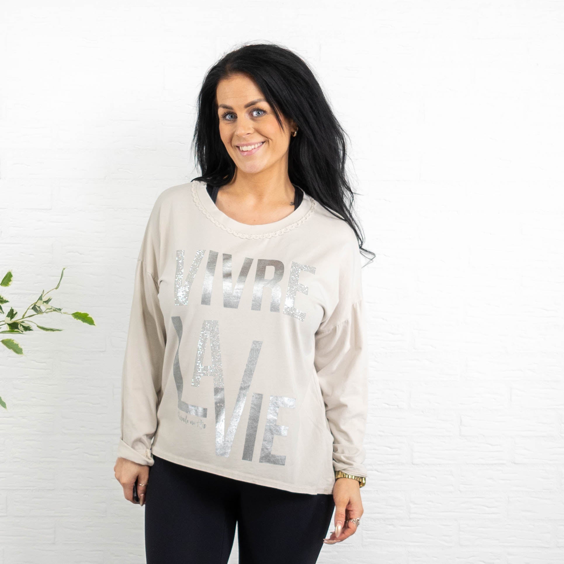 Piper t-shirt, Beige