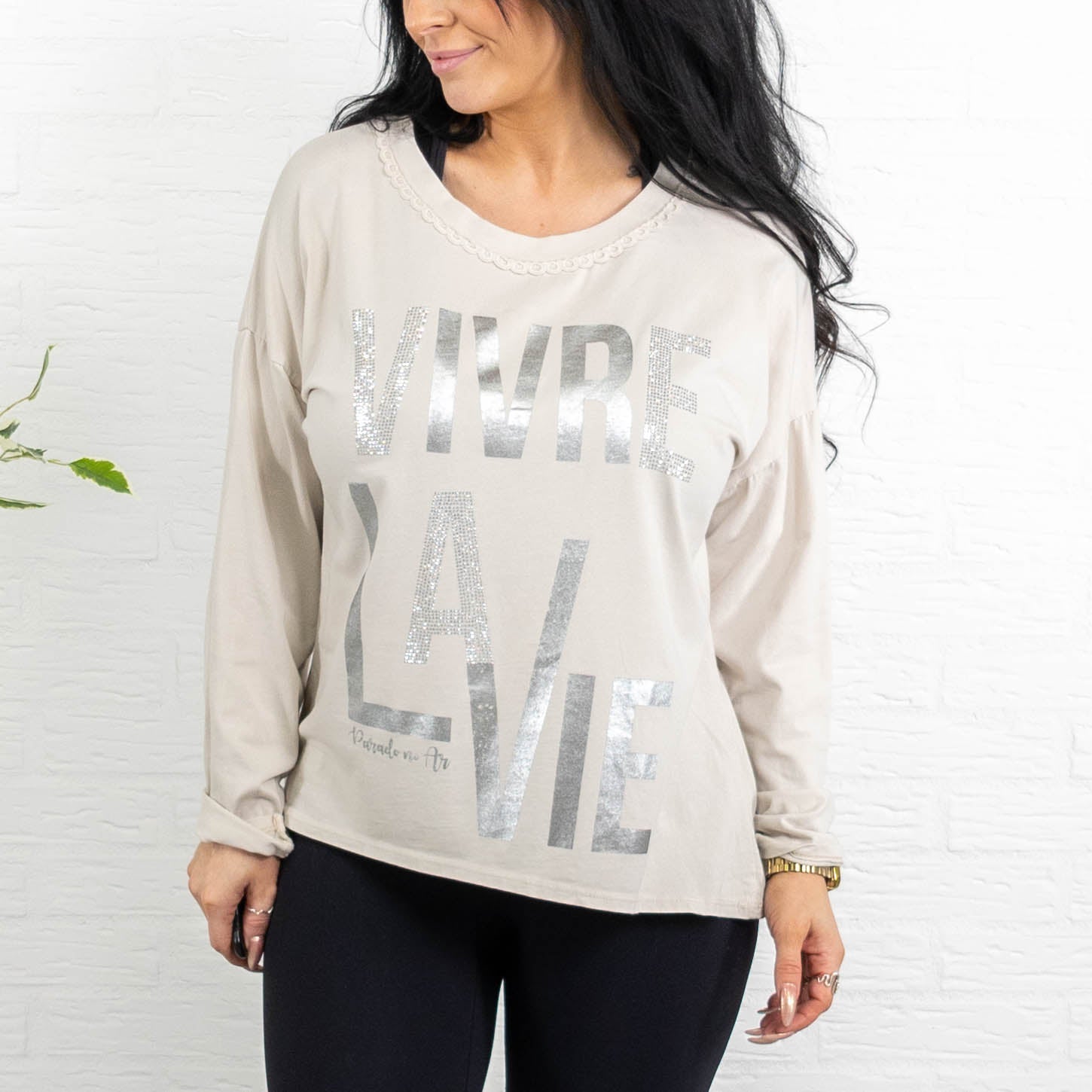 Piper t-shirt, Beige