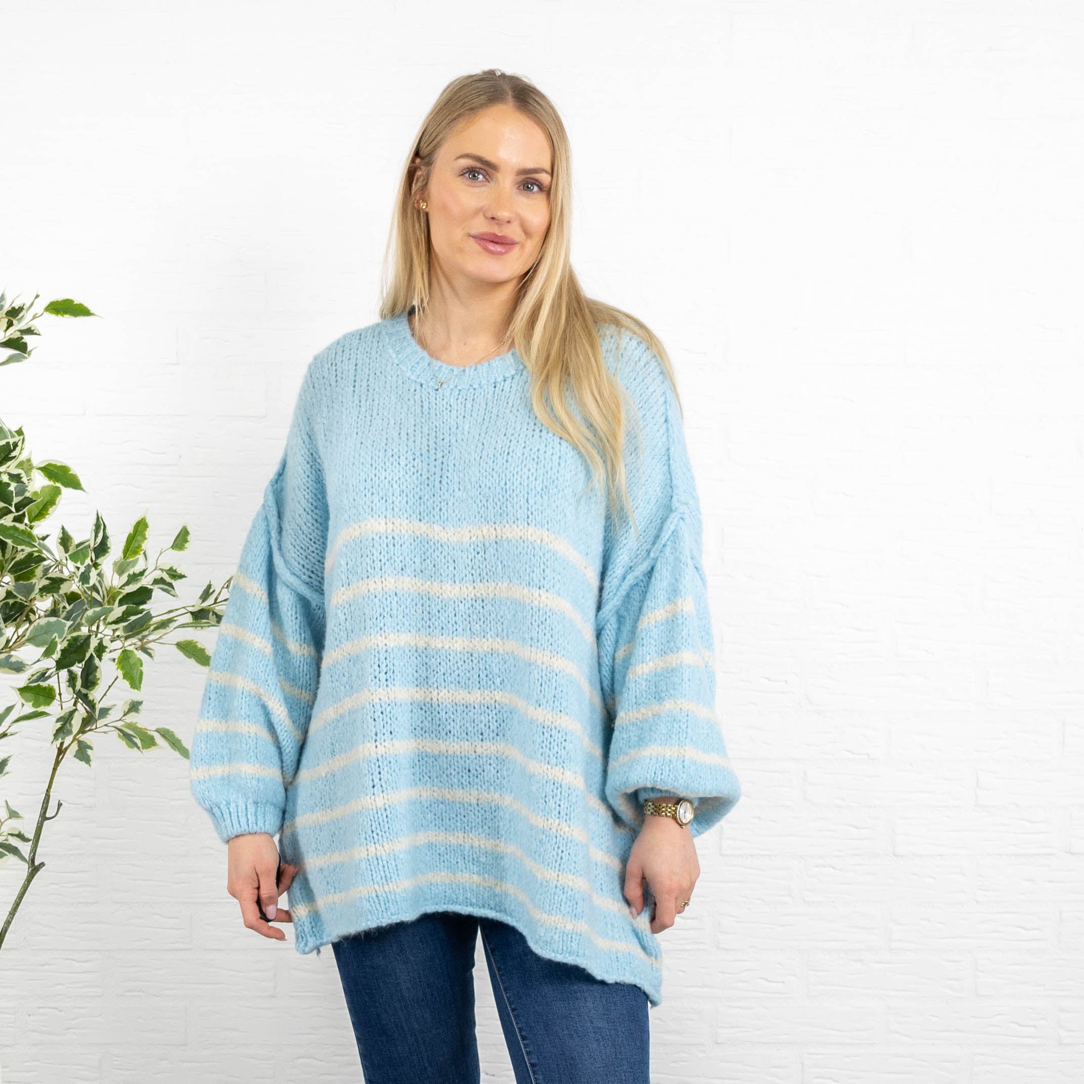 Isabella strik, Lyseblå