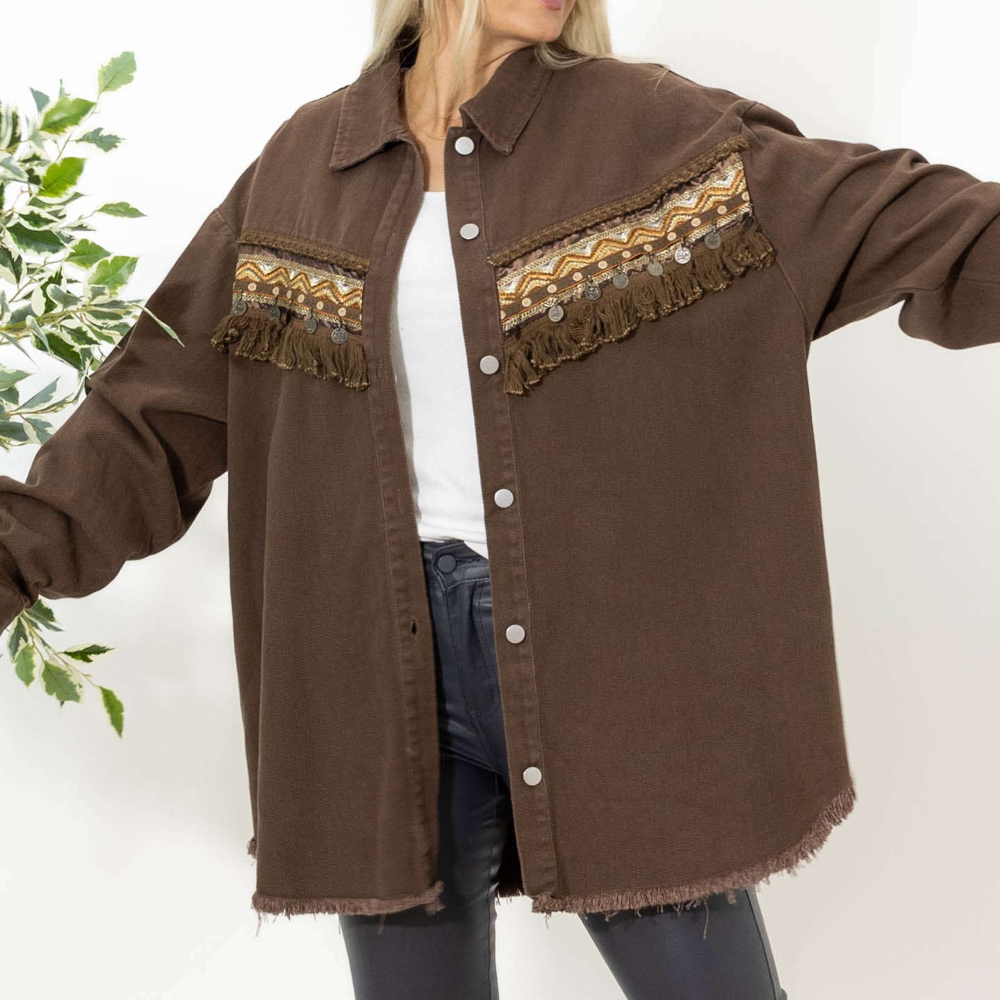 April oversize jakke, Choko