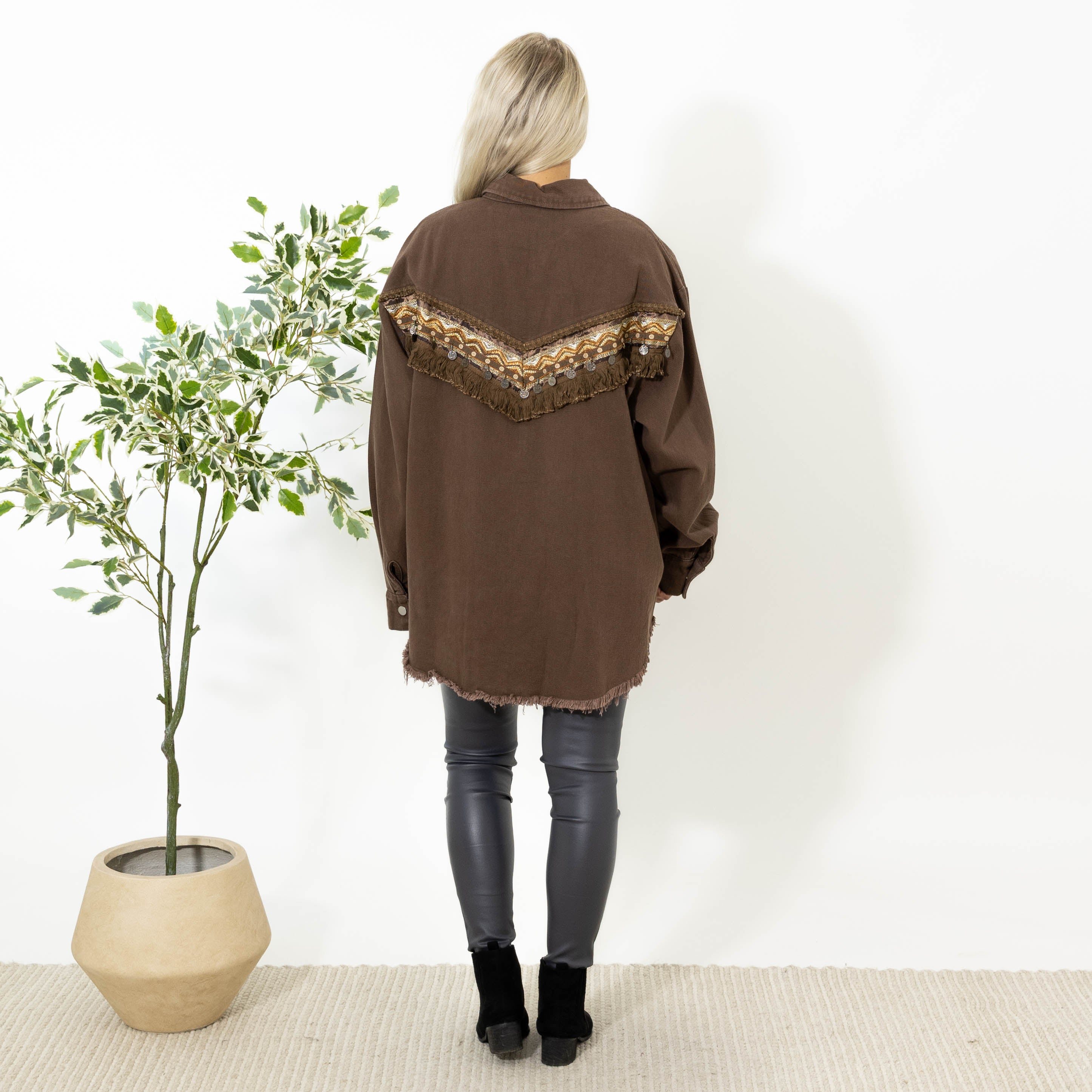 April oversize jakke, Choko