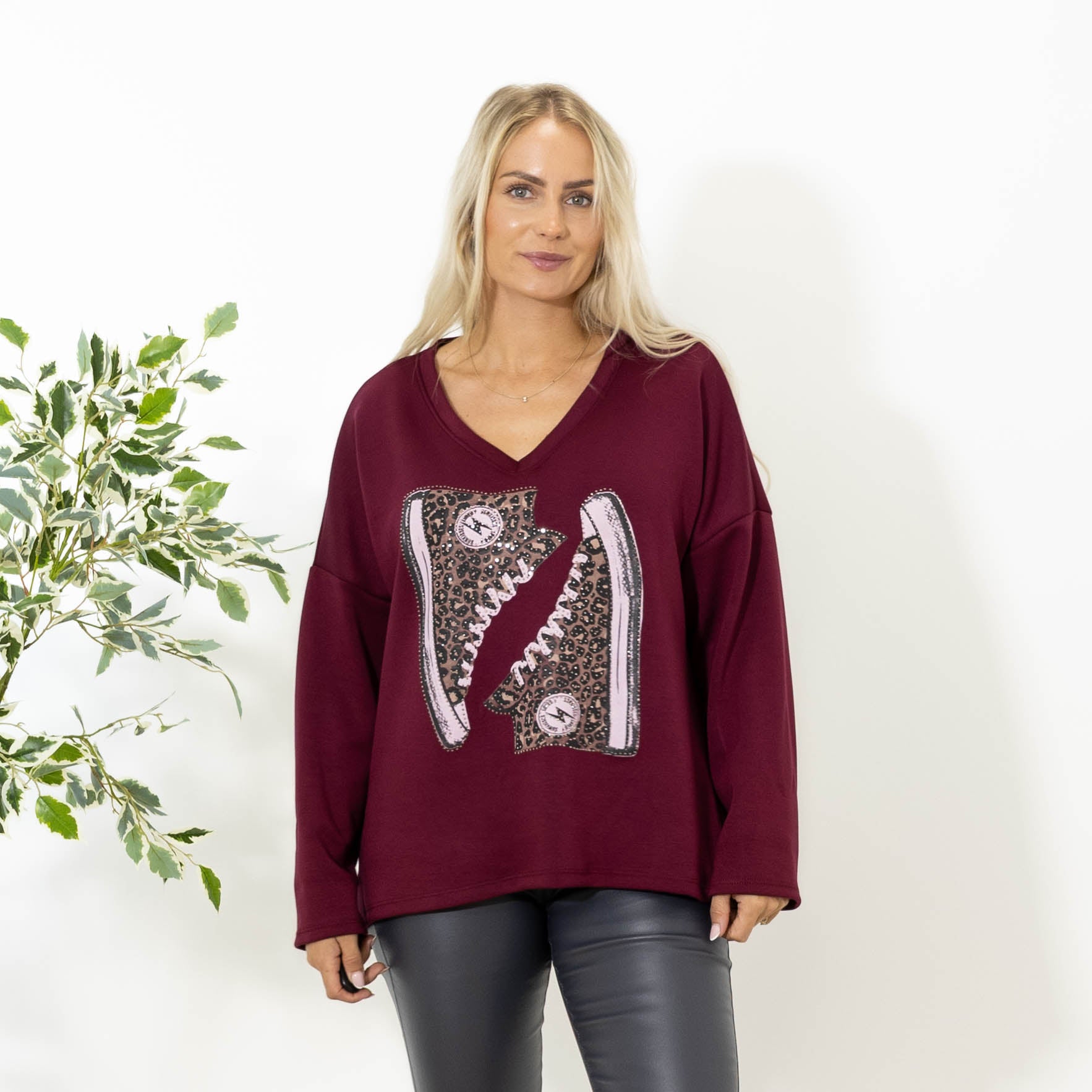 Ditte sweatshirt, Bordeaux