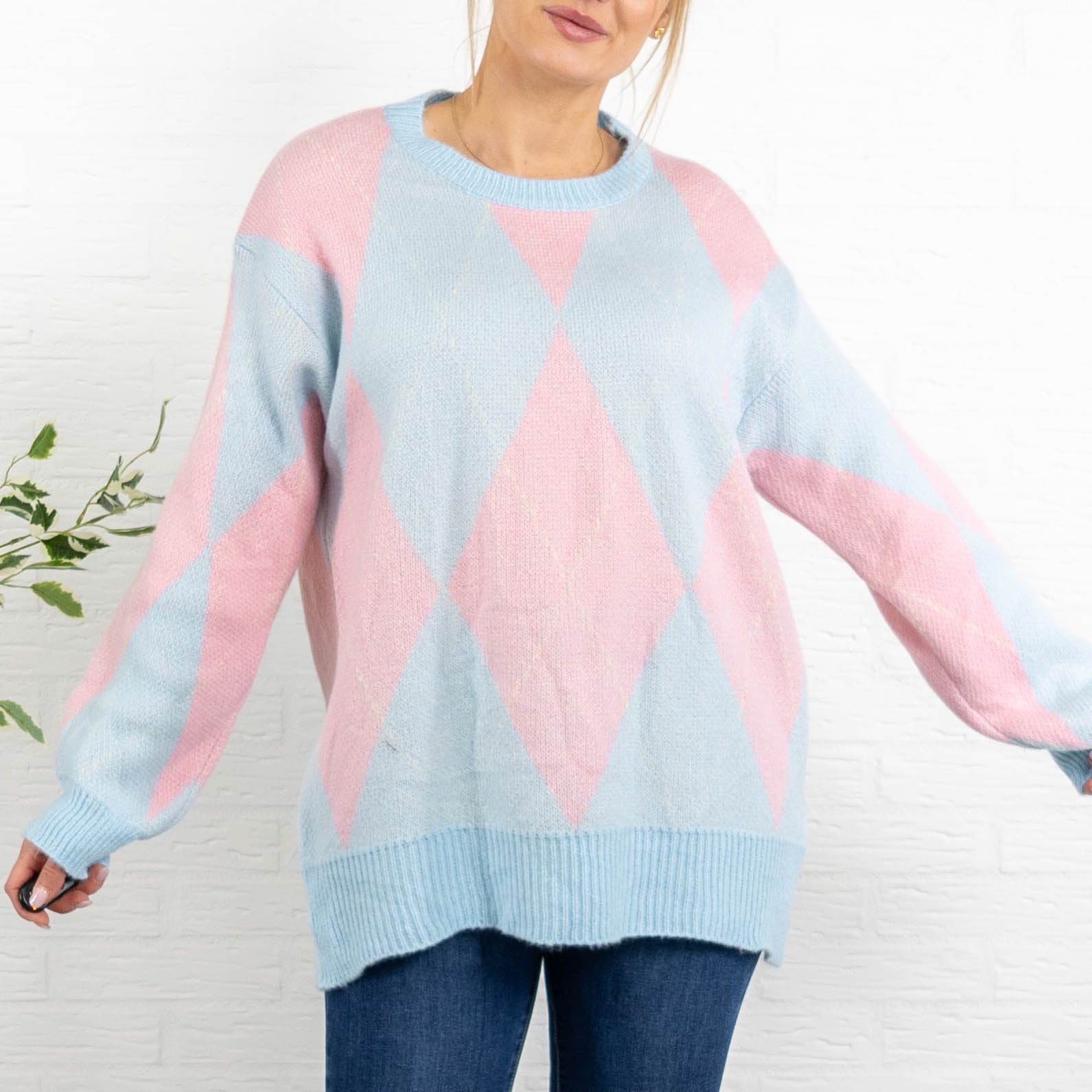 Louisa harlequin strik, Lyseblå