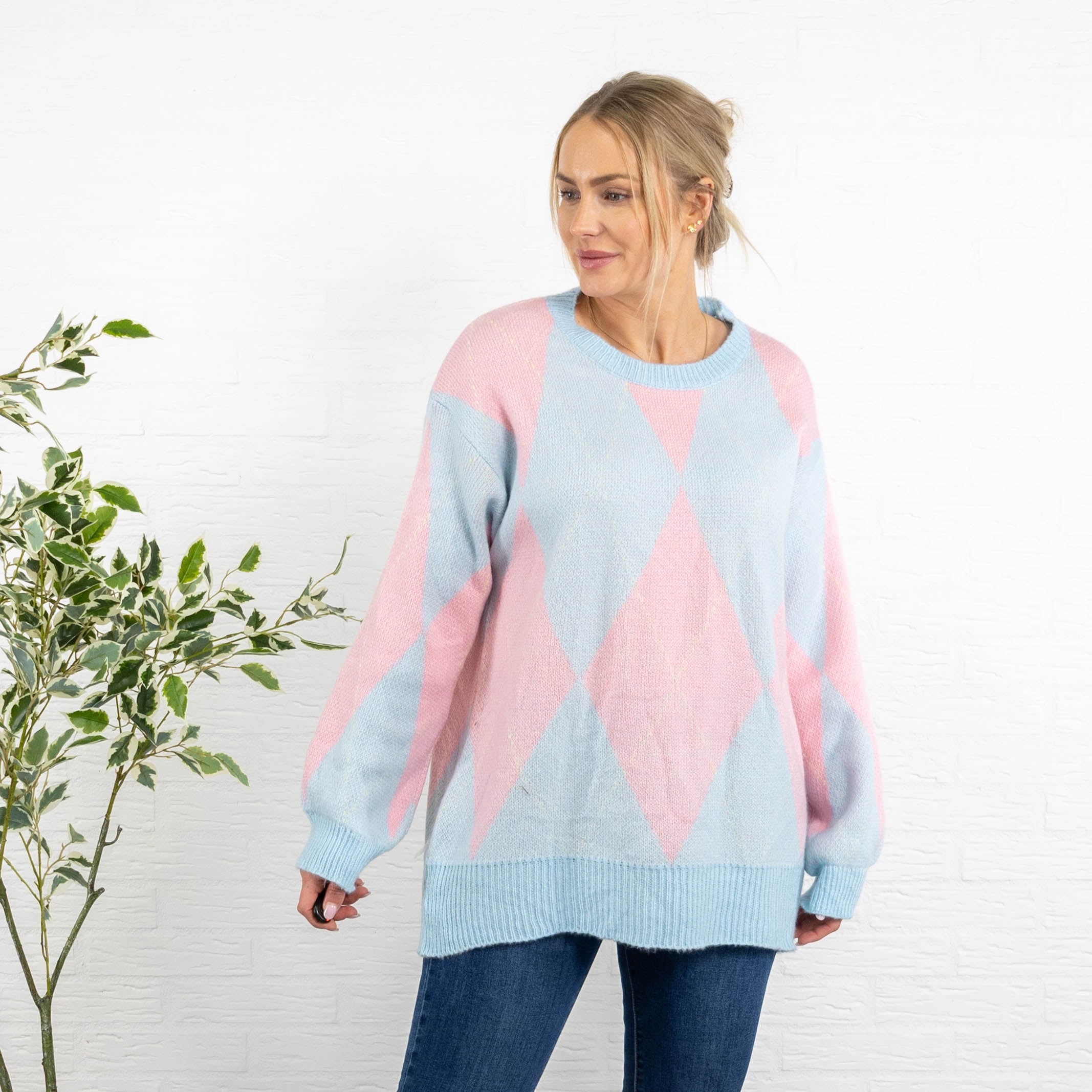 Louisa harlequin strik, Lyseblå