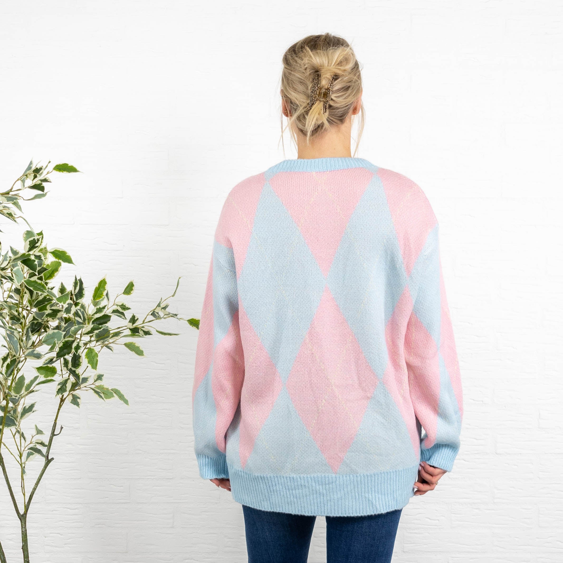 Louisa harlequin strik, Lyseblå