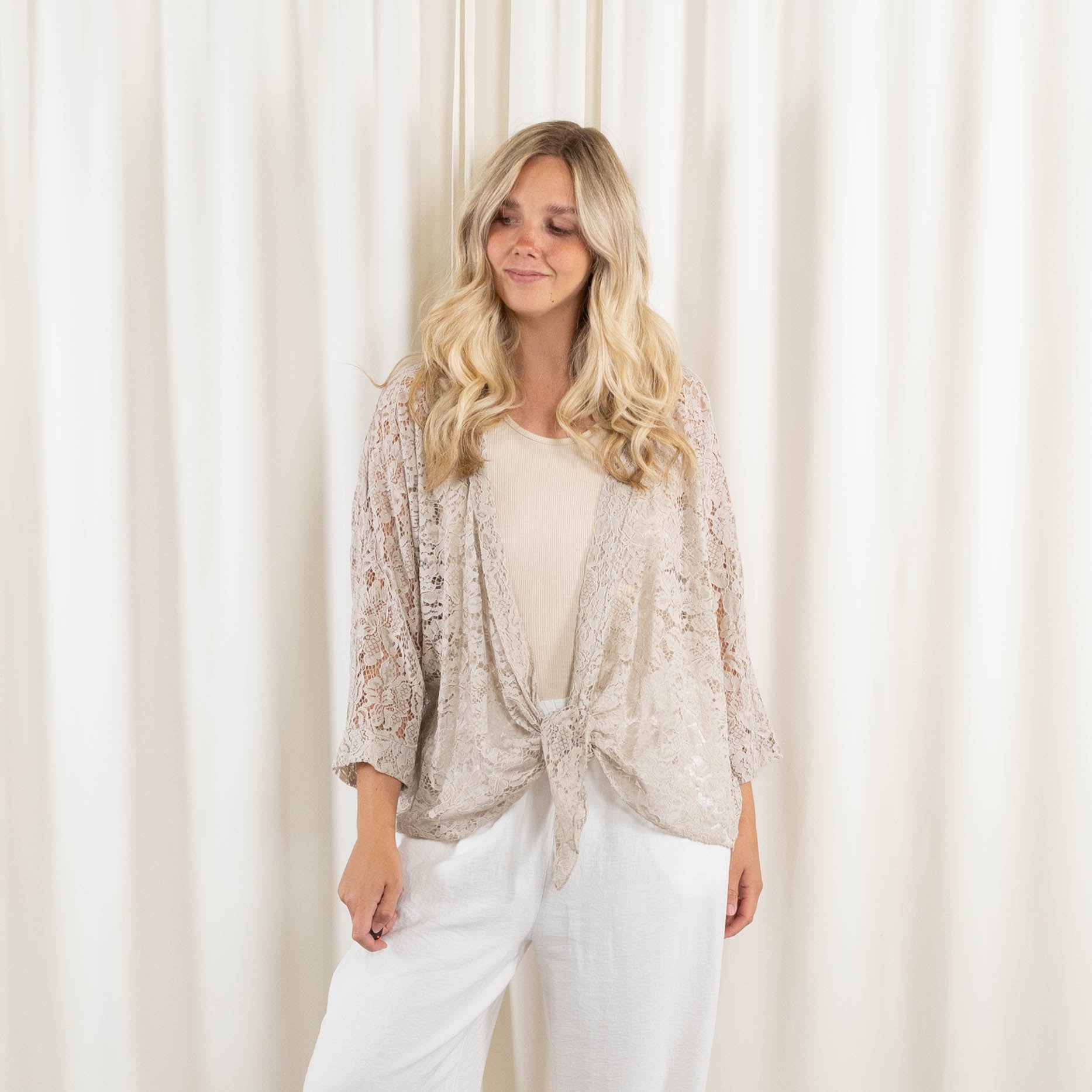 Sally cardigan, Beige