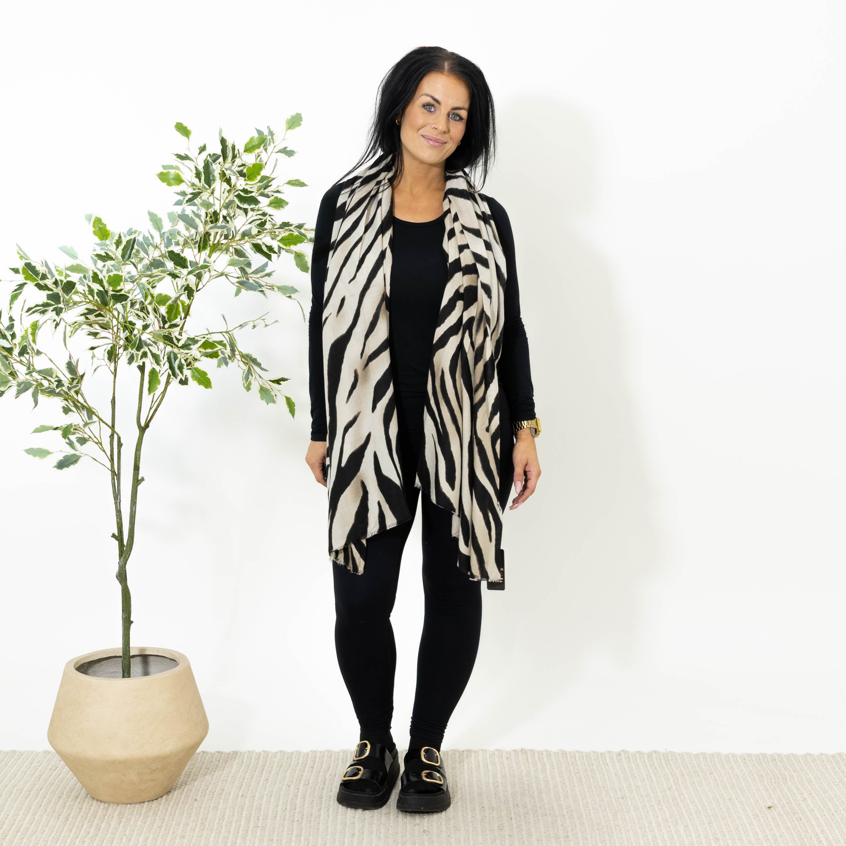 Pippi tørklæde, Beige