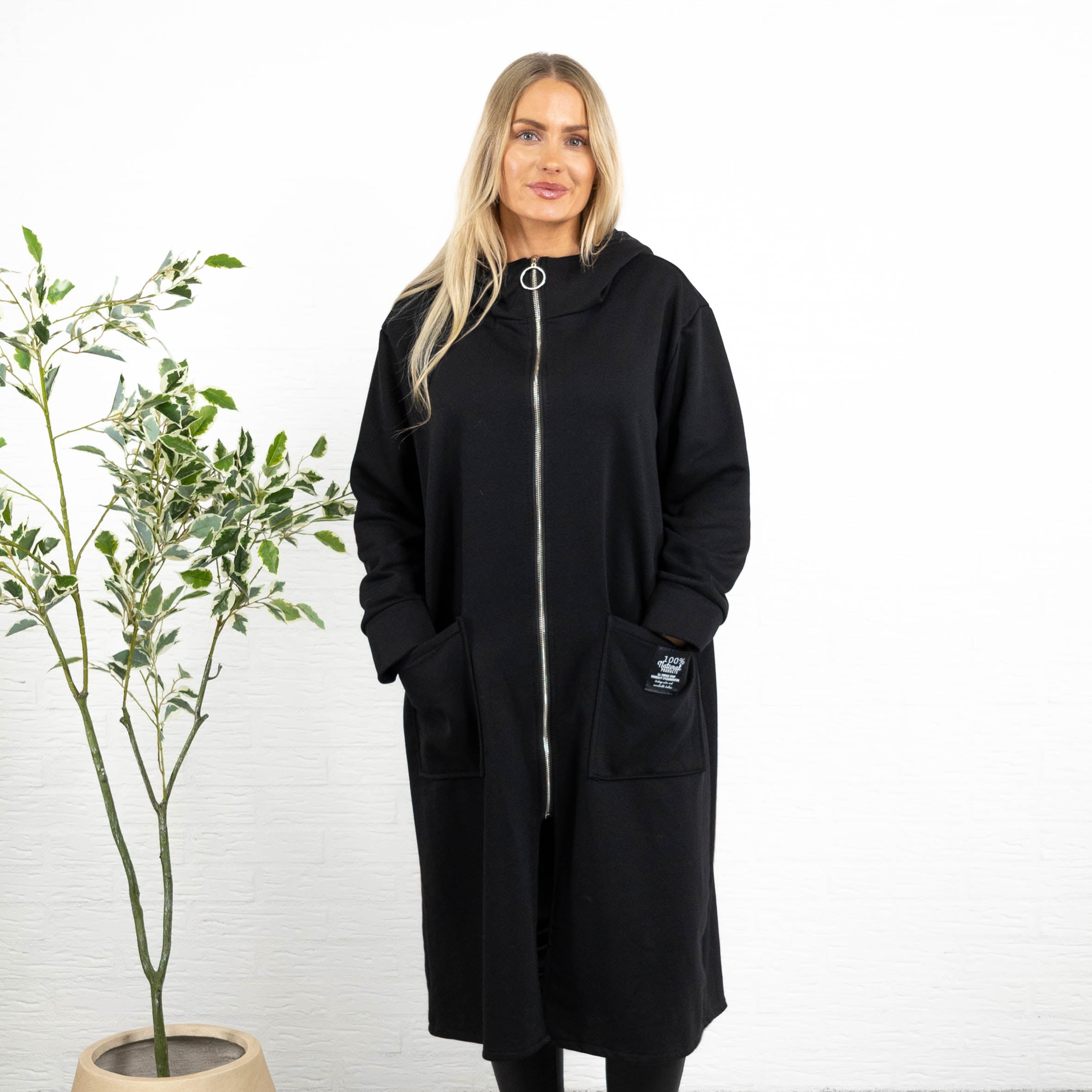 Iris sweatshirt/tunika, Sort