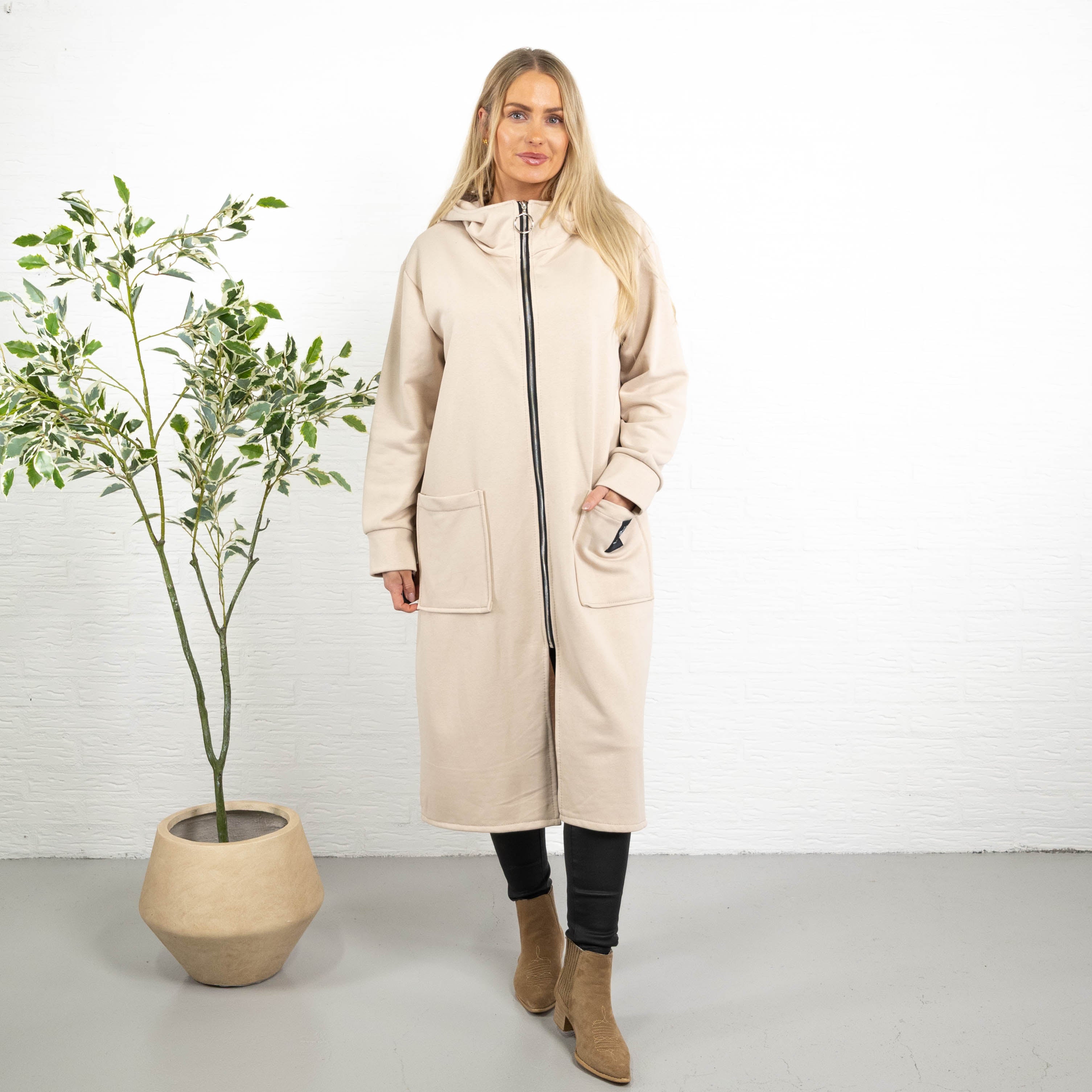 Iris sweatshirt/tunika, Beige