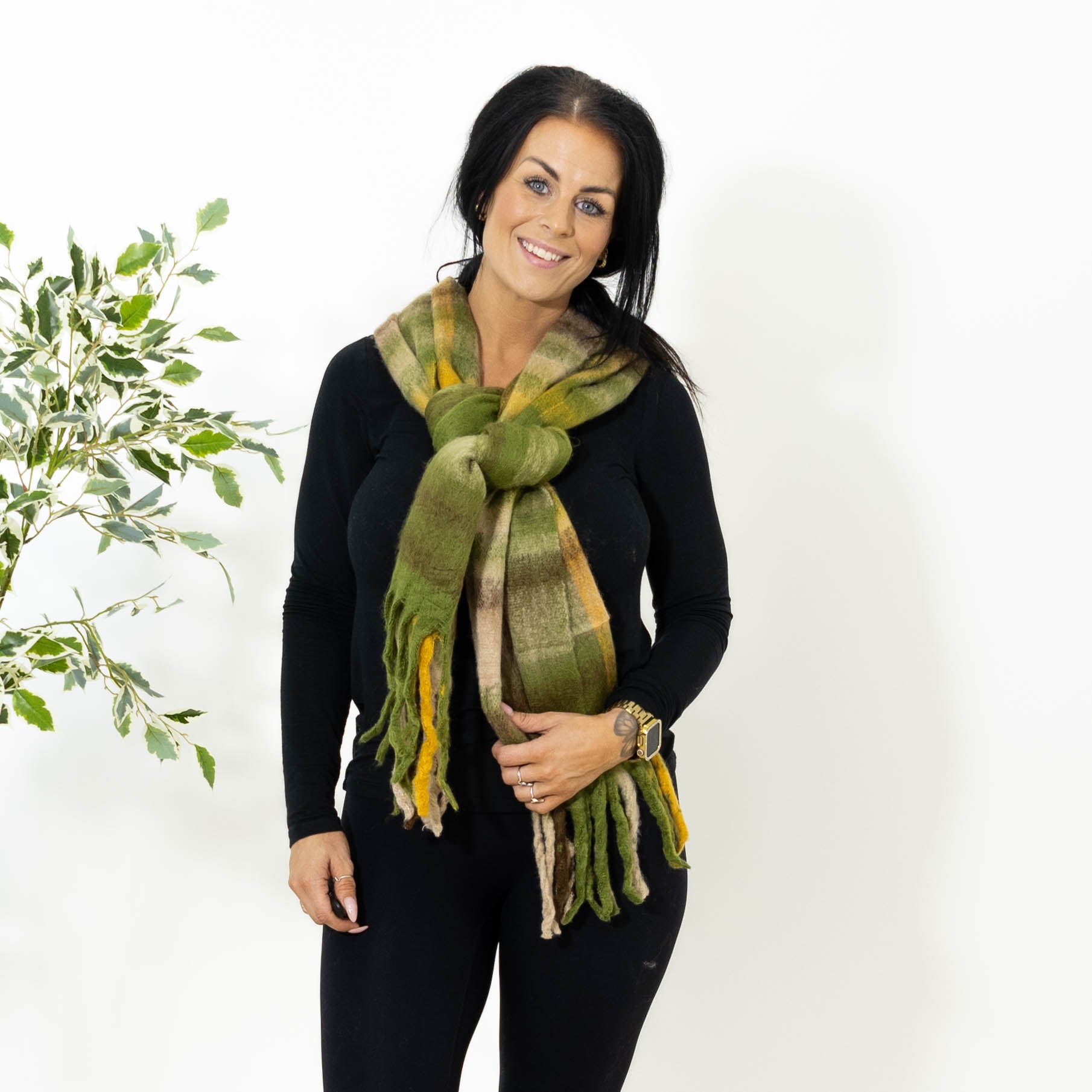 Lonnie tørklæde, Khaki