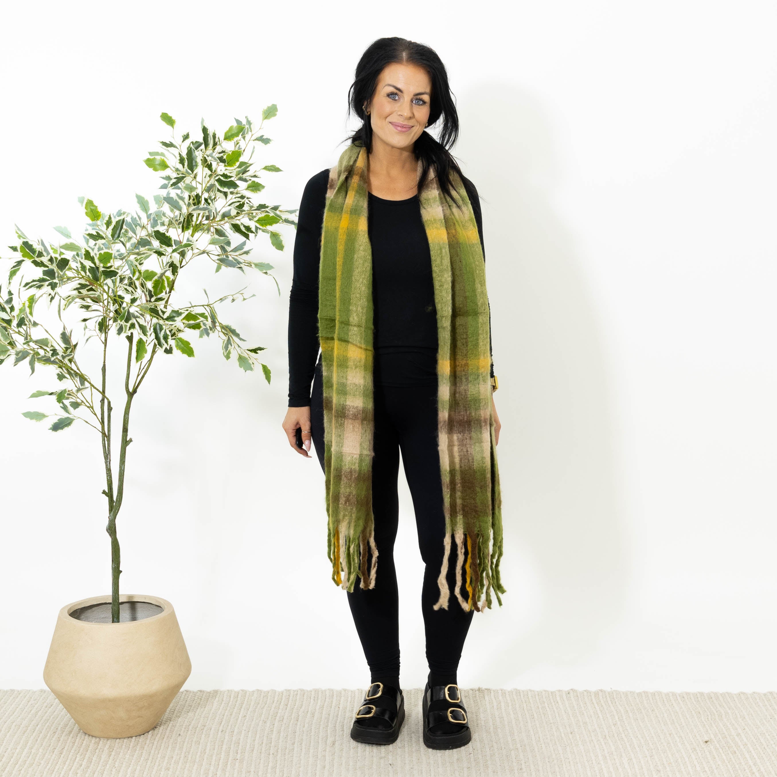 Lonnie tørklæde, Khaki