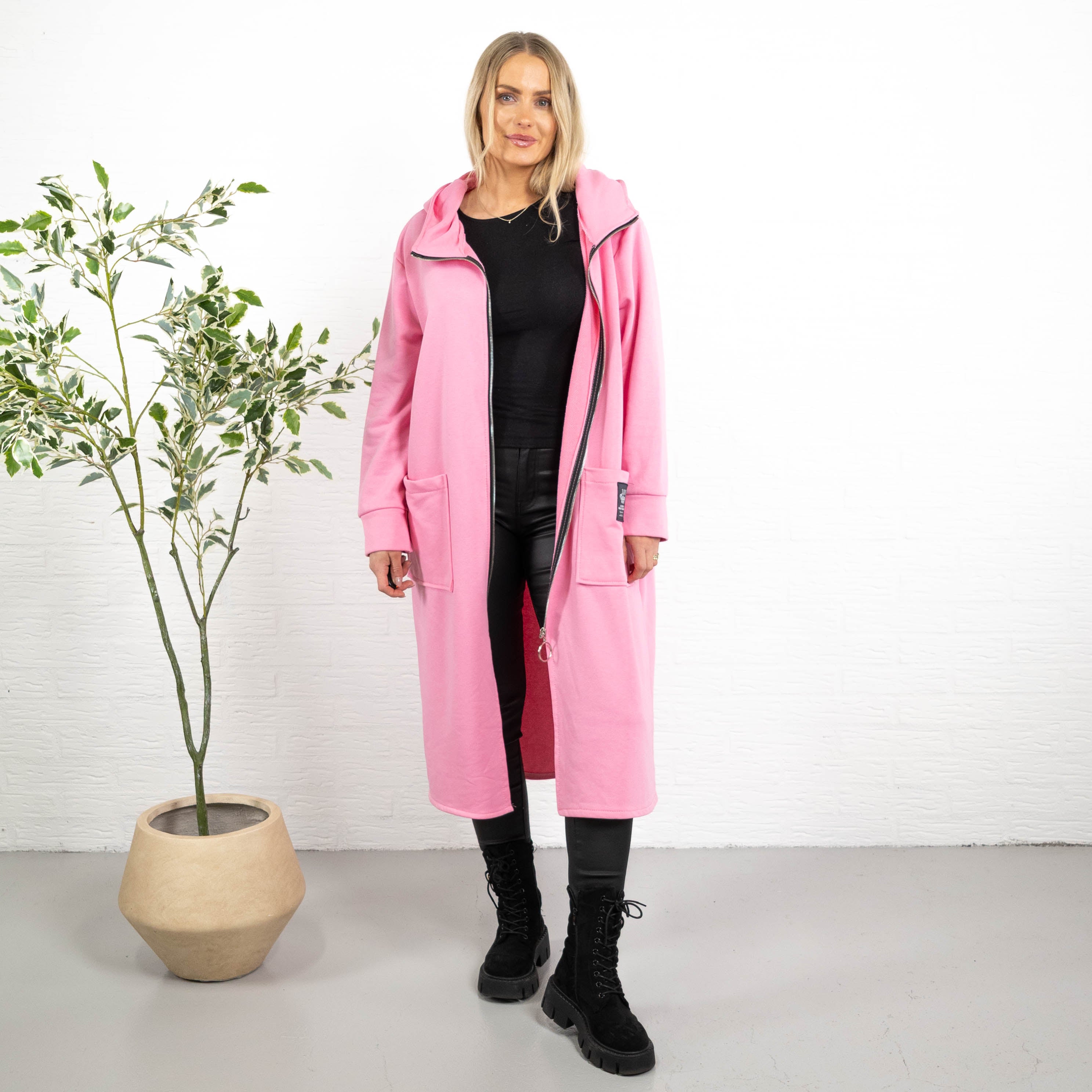 Iris sweatshirt/tunika, Lyserød