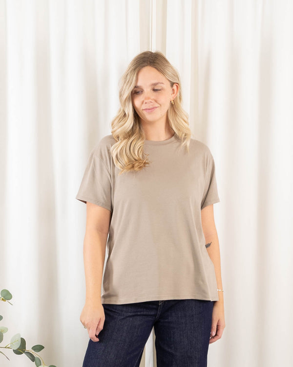 Ronja t-shirt, Taupe