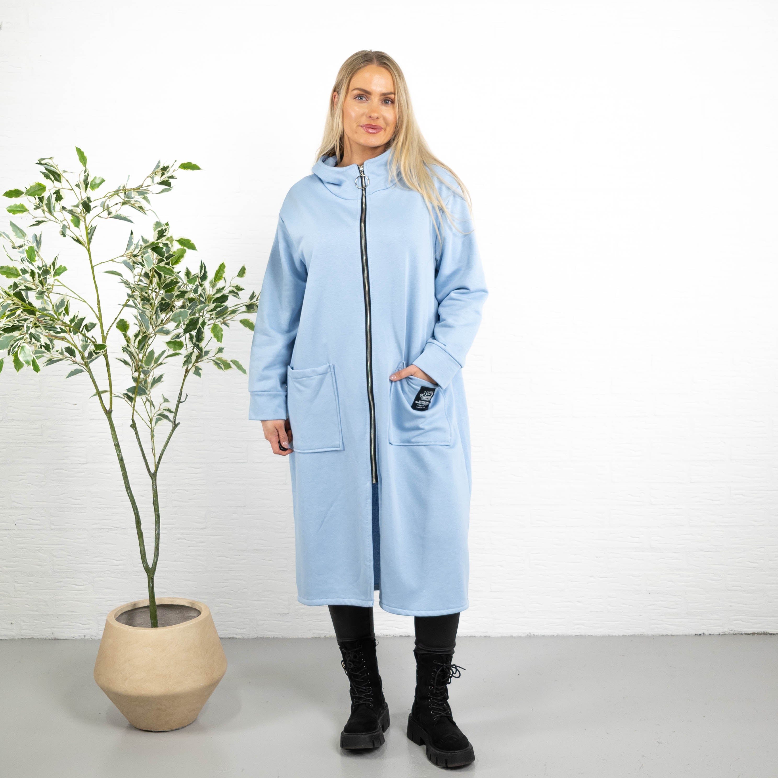 Iris sweatshirt/tunika, Lyseblå