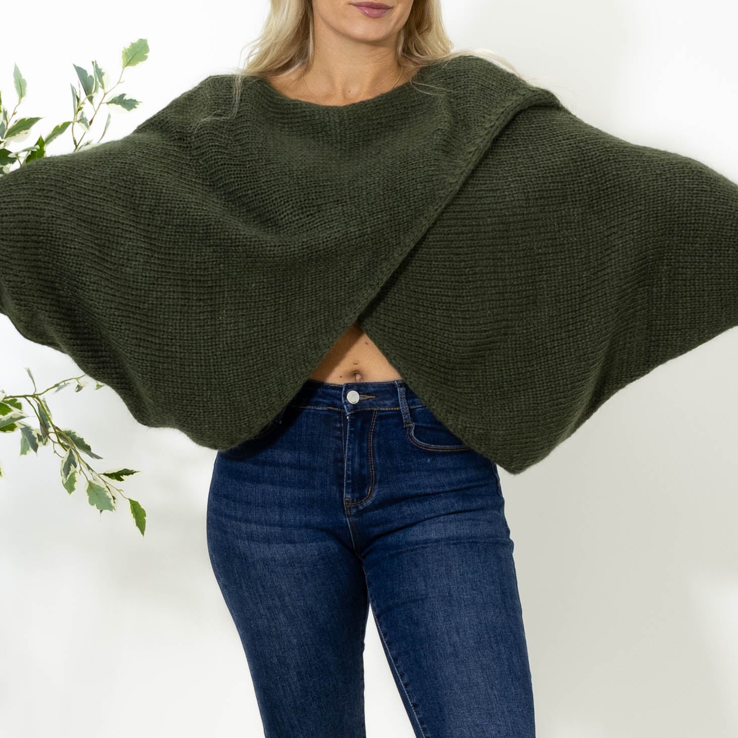 Antonia poncho, Khaki