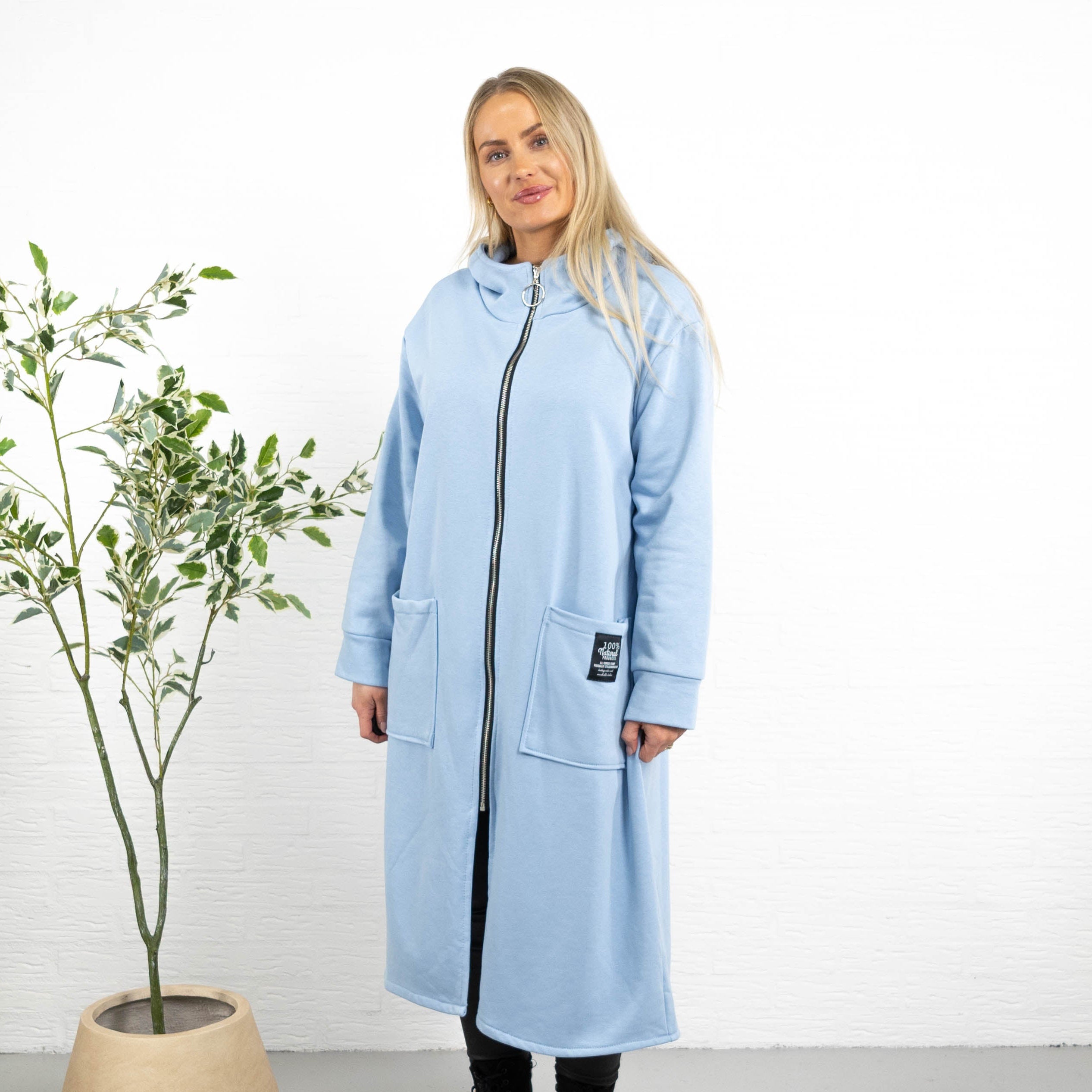 Iris sweatshirt/tunika, Lyseblå