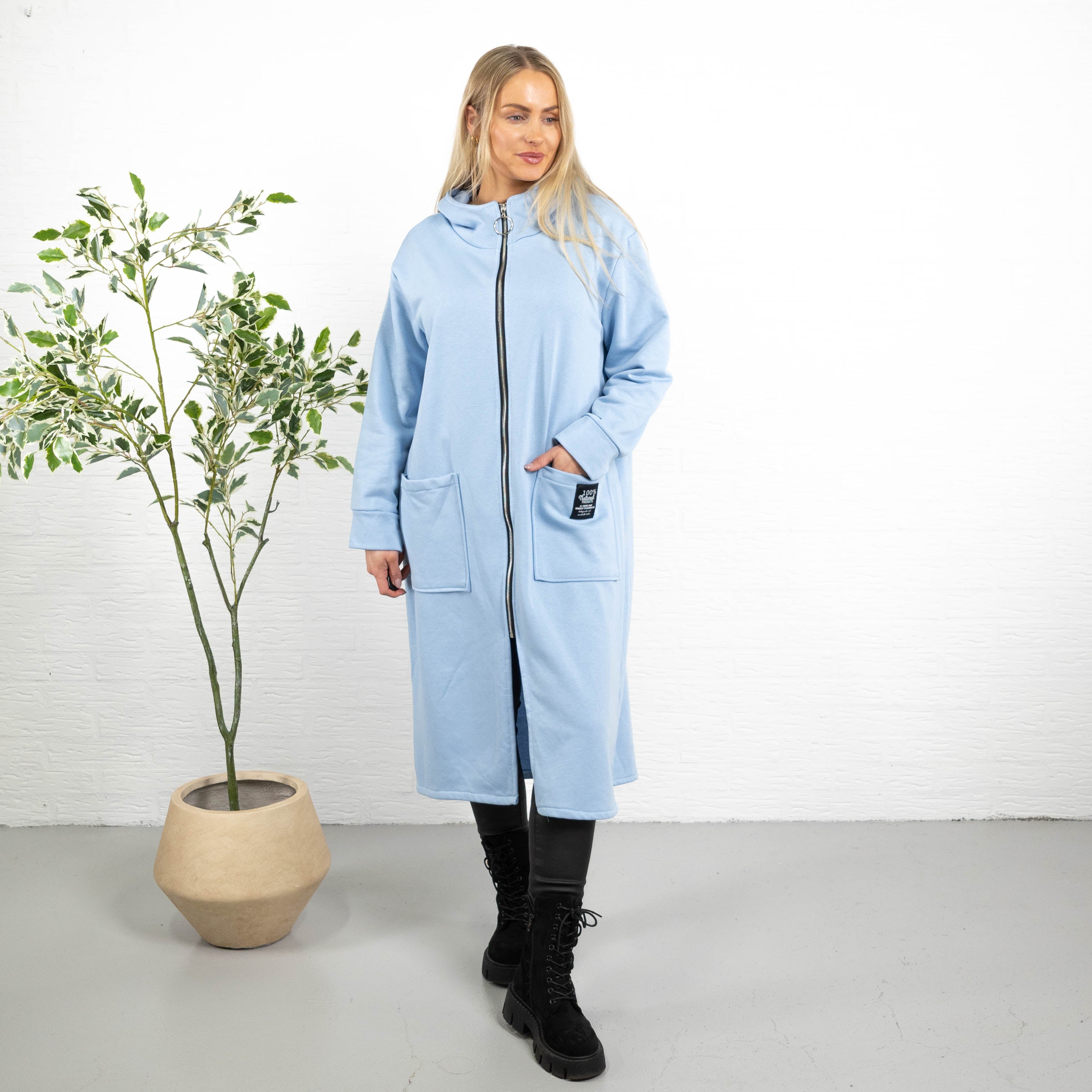 Iris sweatshirt/tunika, Lyseblå