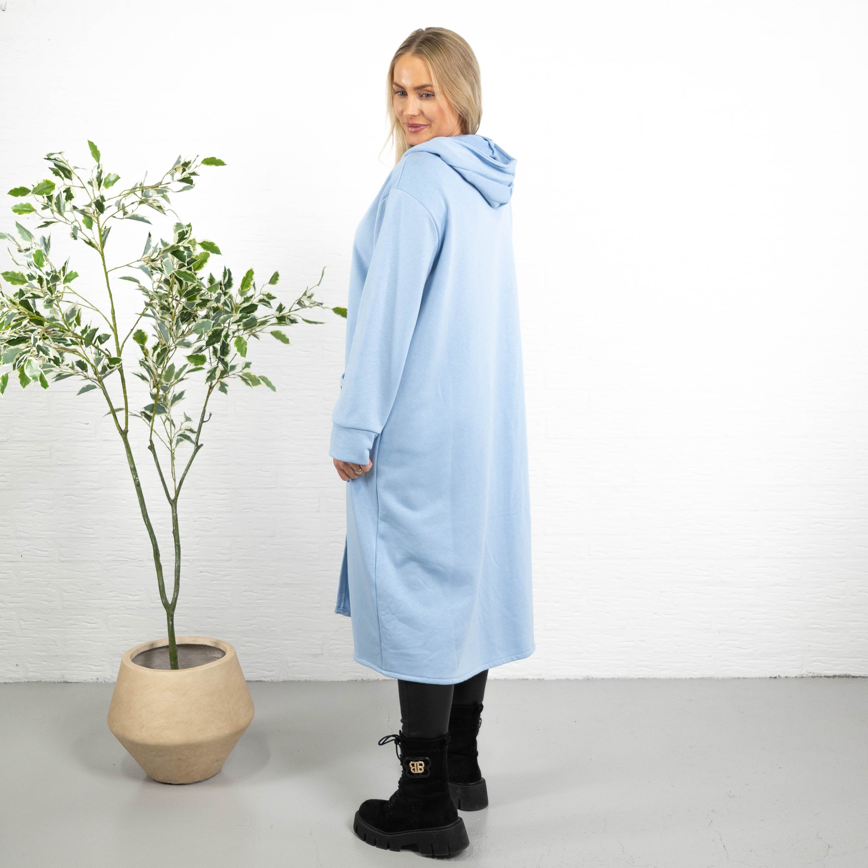 Iris sweatshirt/tunika, Lyseblå