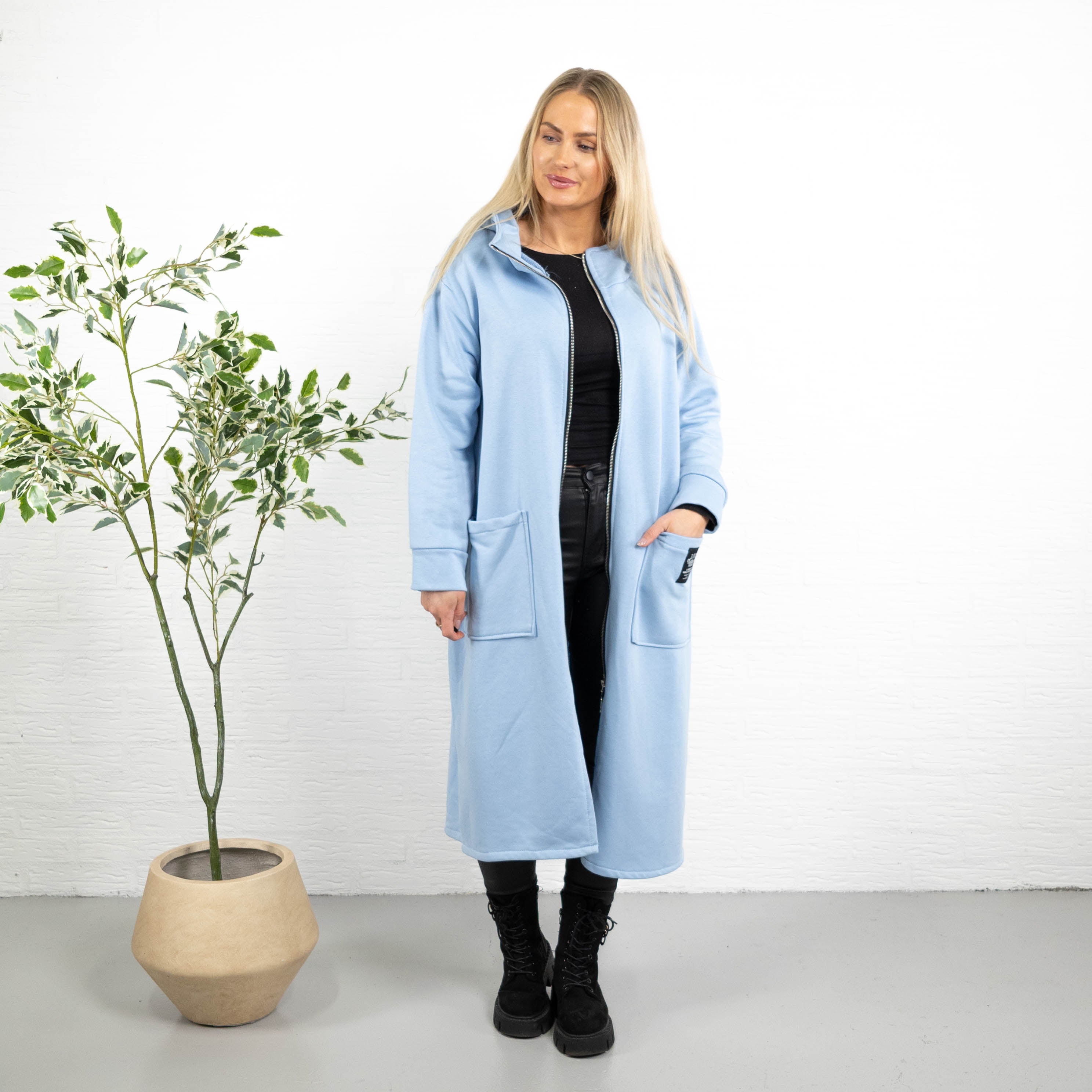 Iris sweatshirt/tunika, Lyseblå