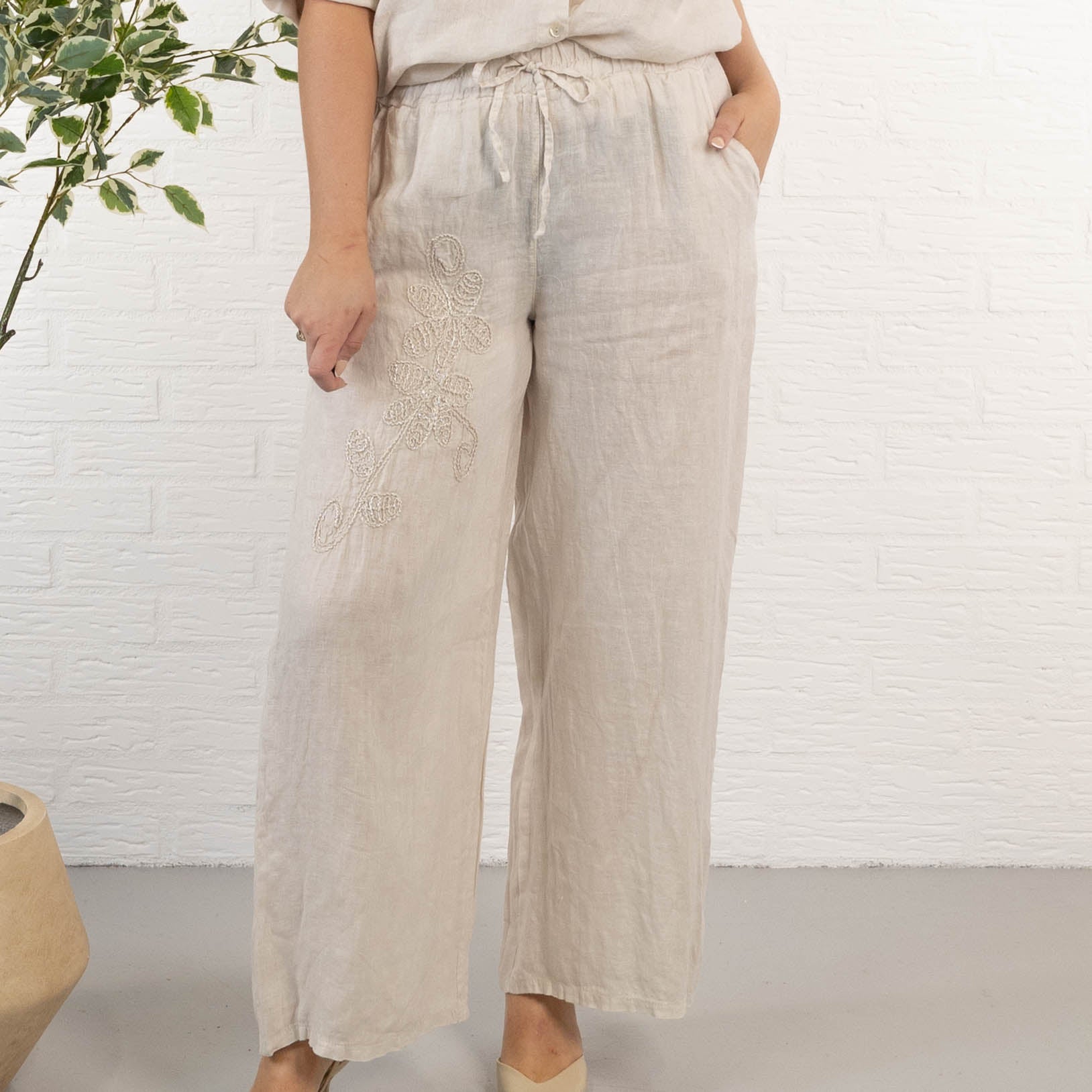 Beatrice bukser, Beige