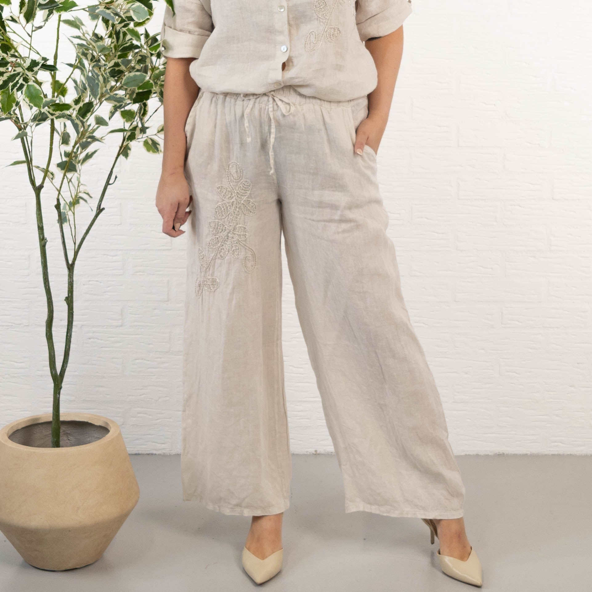 Beatrice bukser, Beige