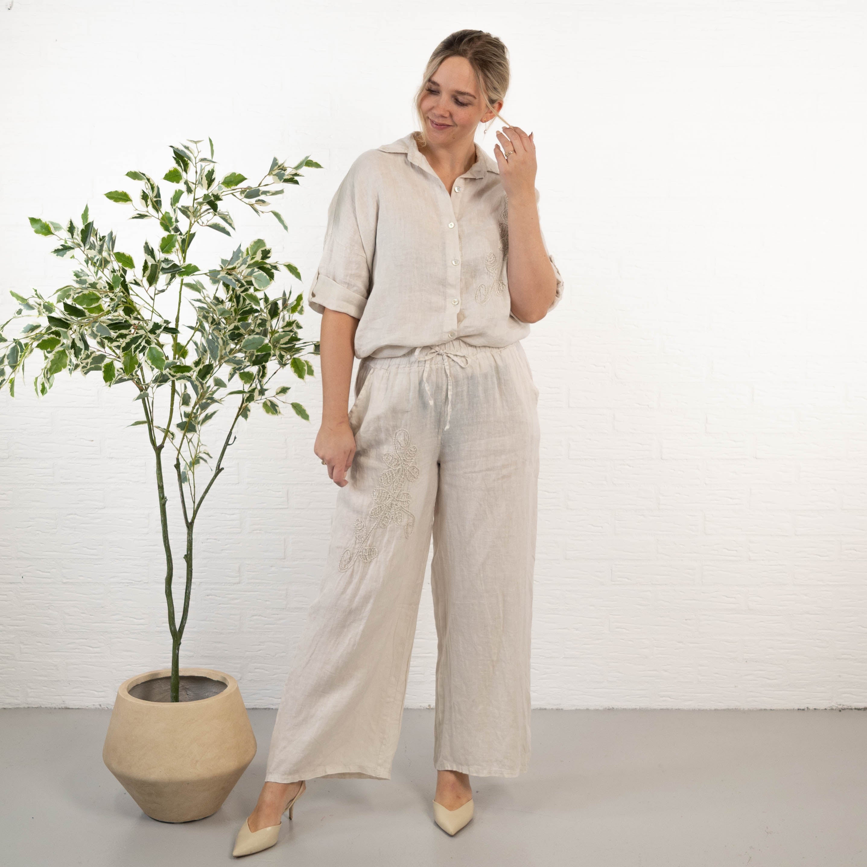 Beatrice bukser, Beige