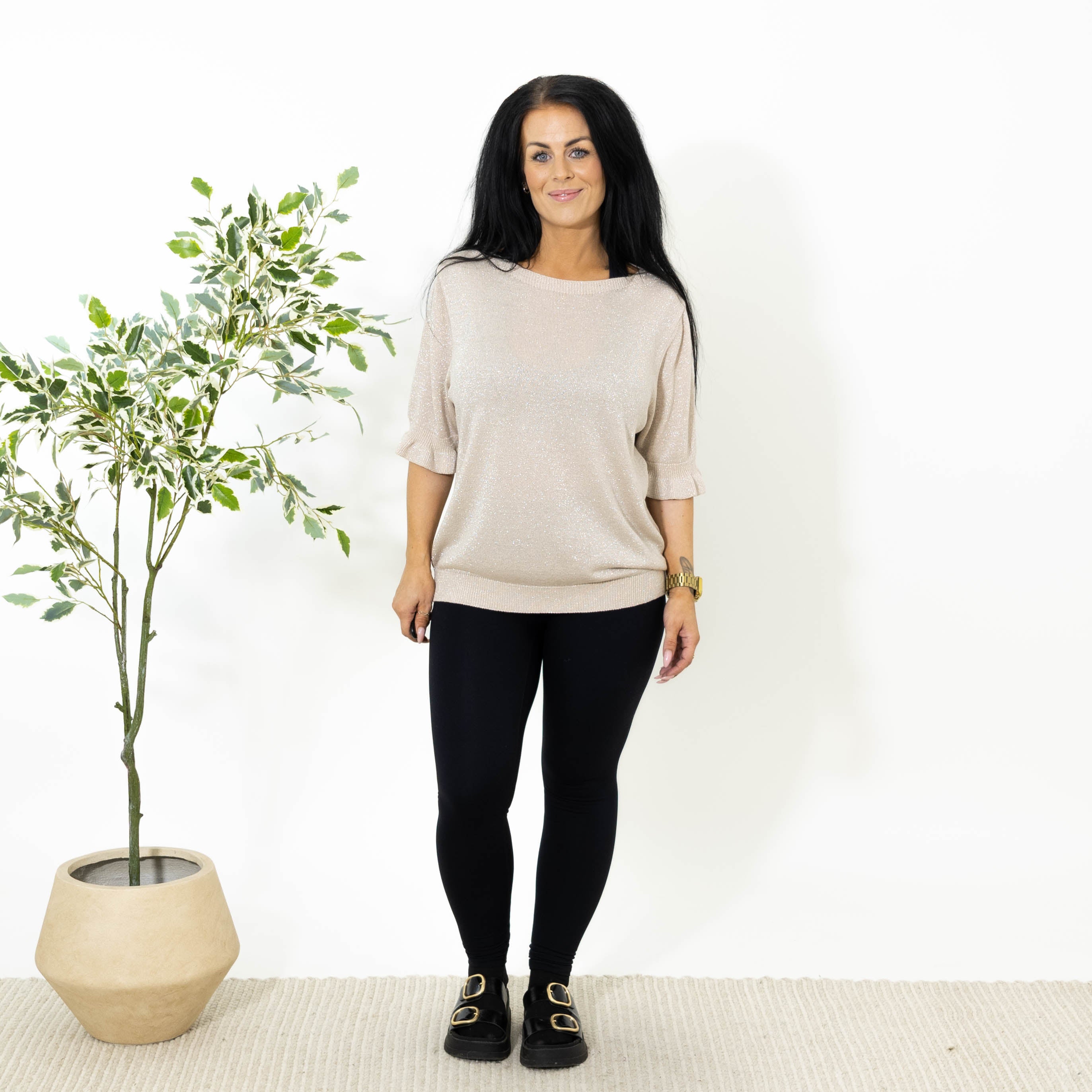 Wilma strik, Beige