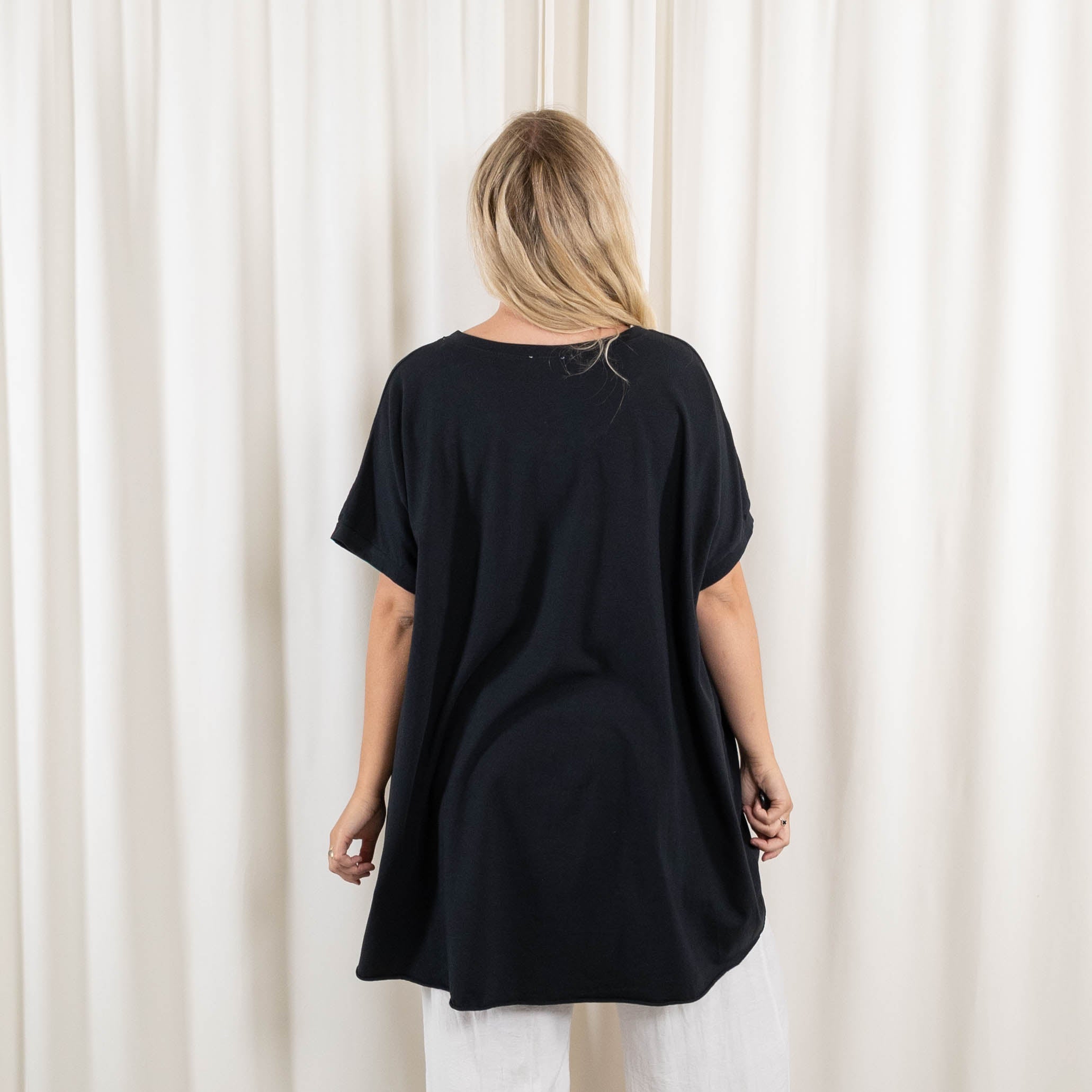 Aura t-shirt/tunika, Sort