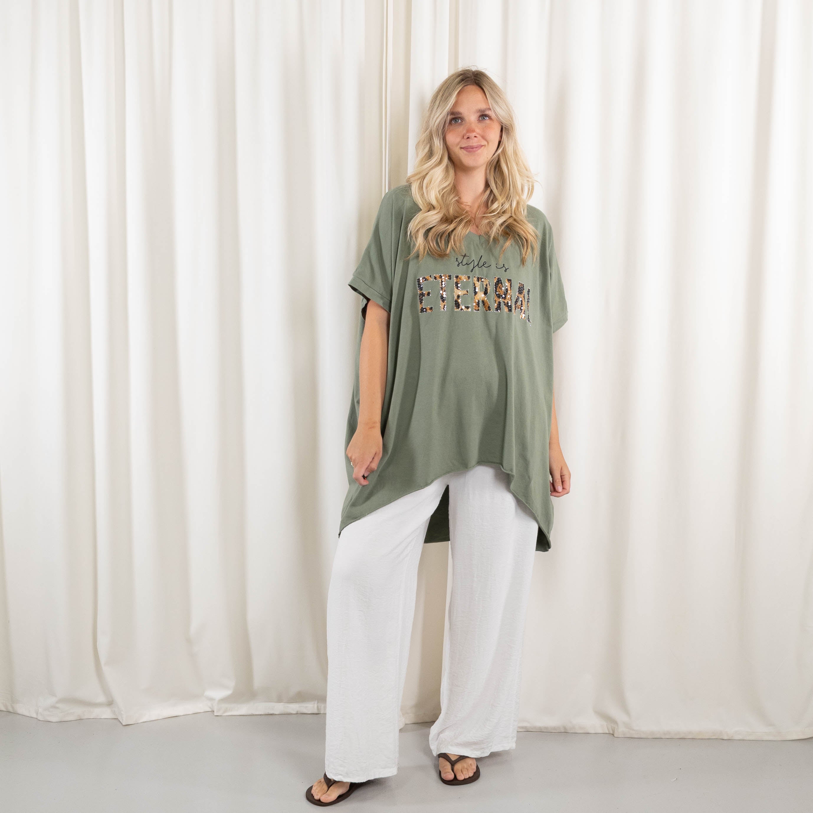 Aura t-shirt/tunika, Khaki