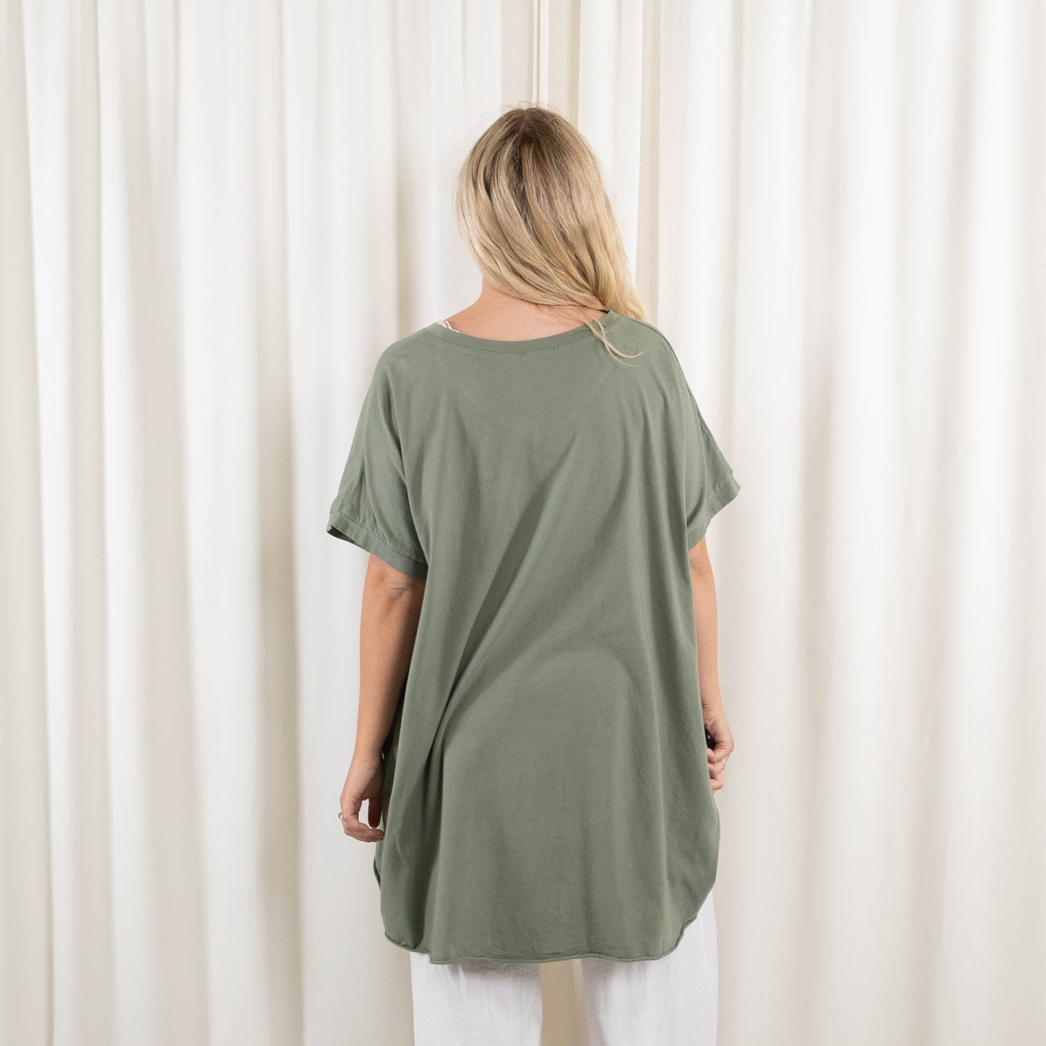 Aura t-shirt/tunika, Khaki
