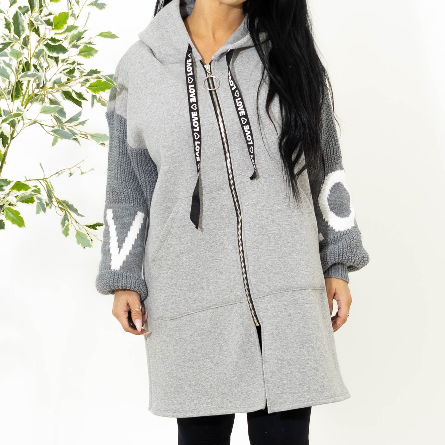 Lola sweat hoodie, Grå