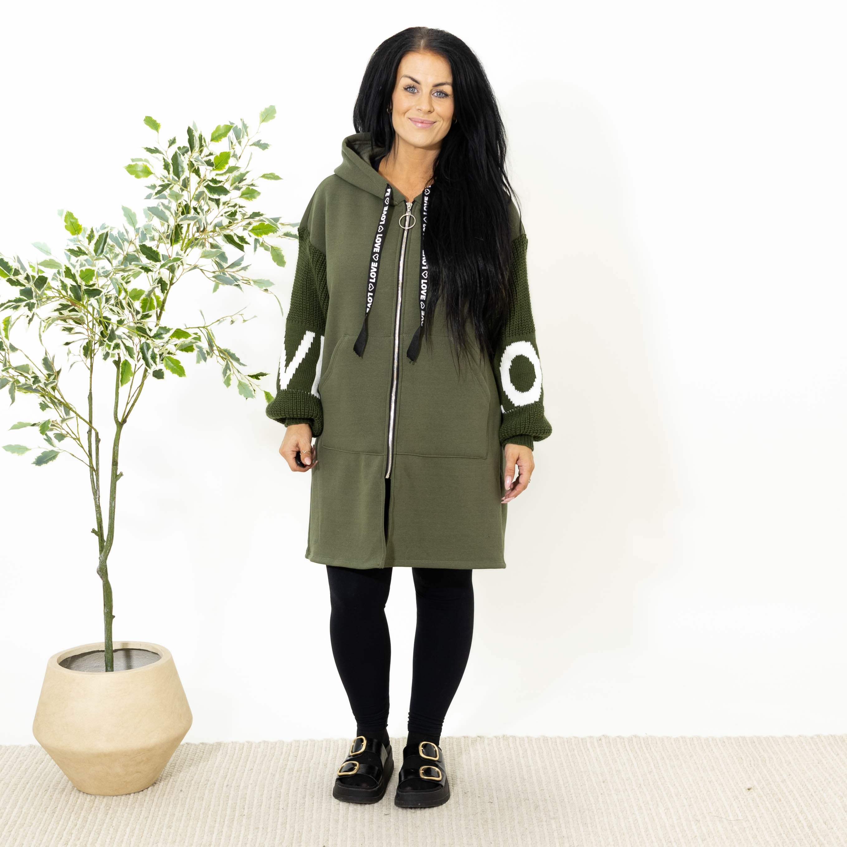 Lola sweat hoodie, Khaki