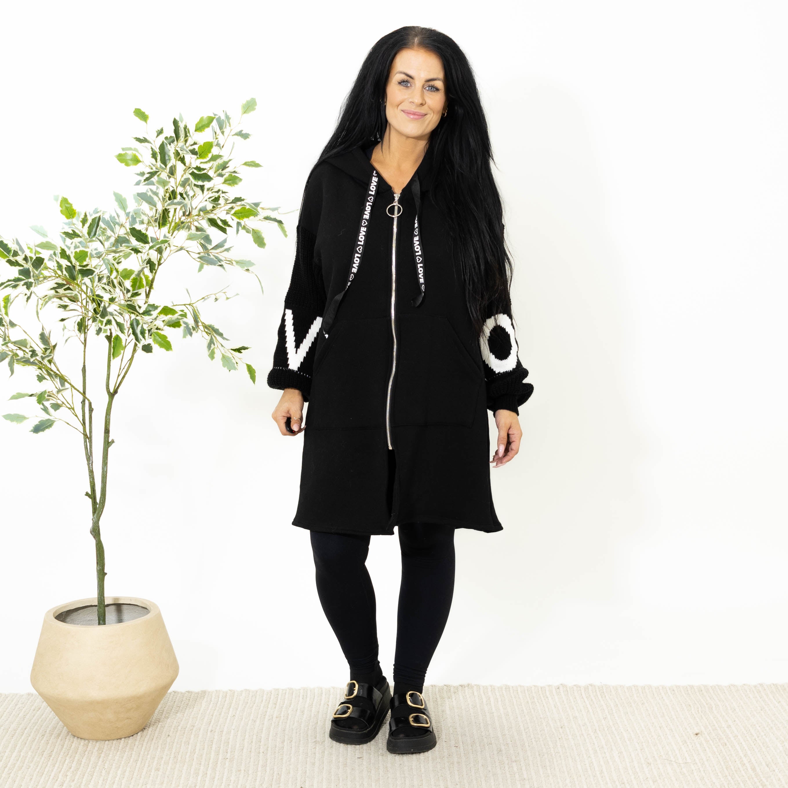 Lola sweat hoodie, Sort