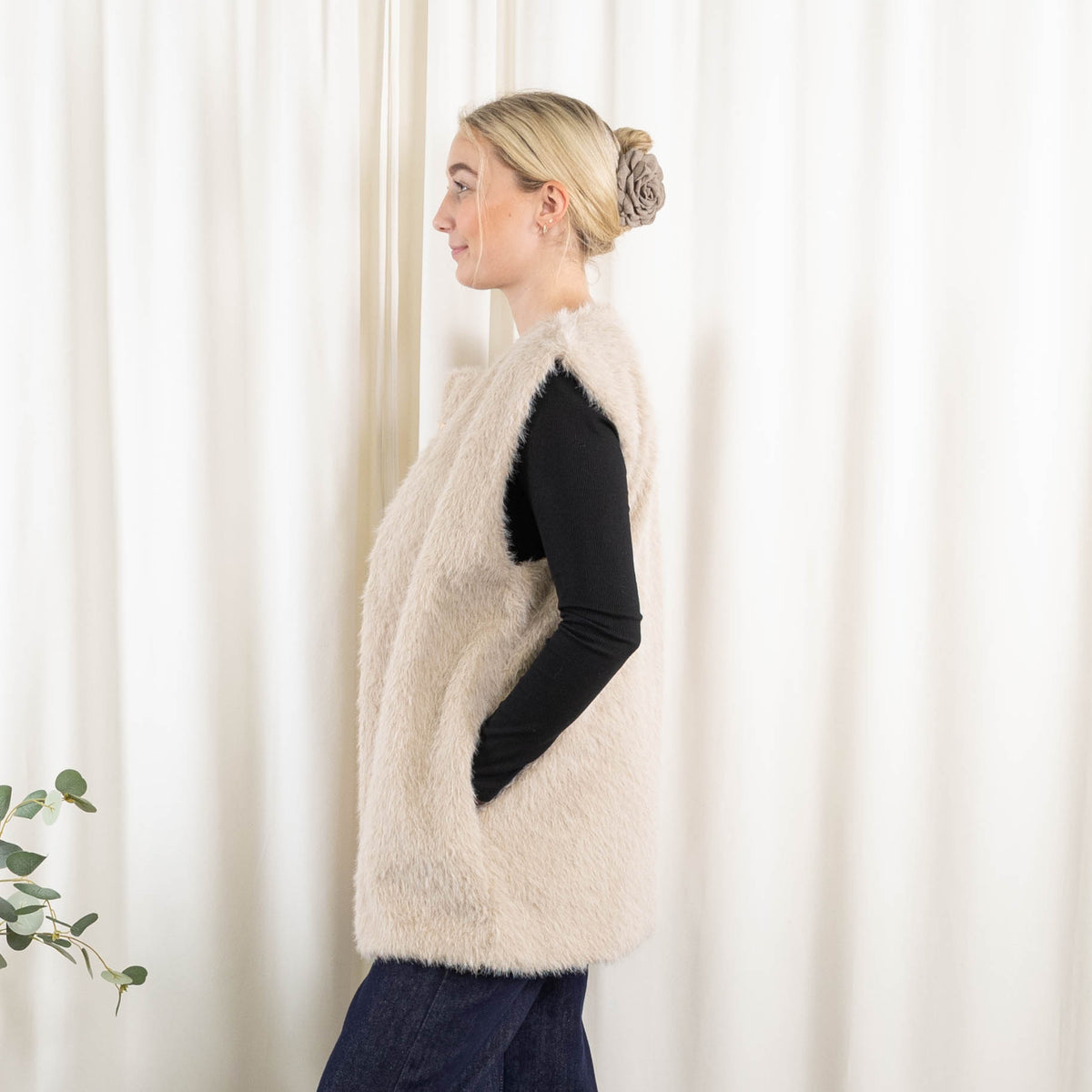 Lenora vest, Beige