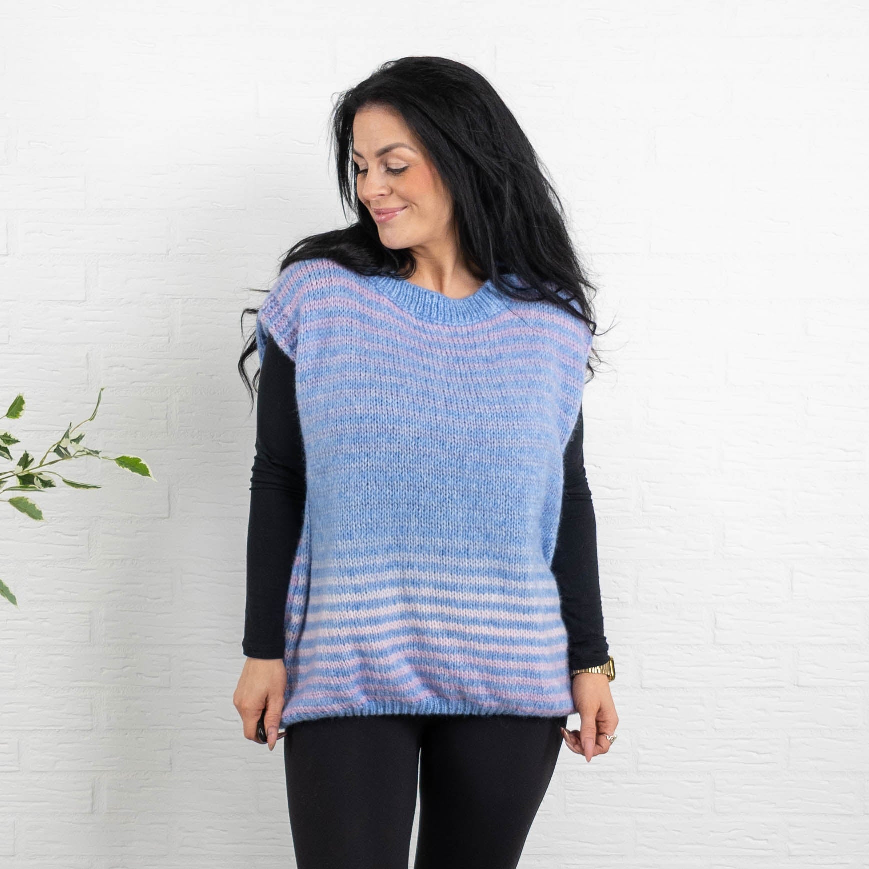 Grace strikvest, Lyseblå