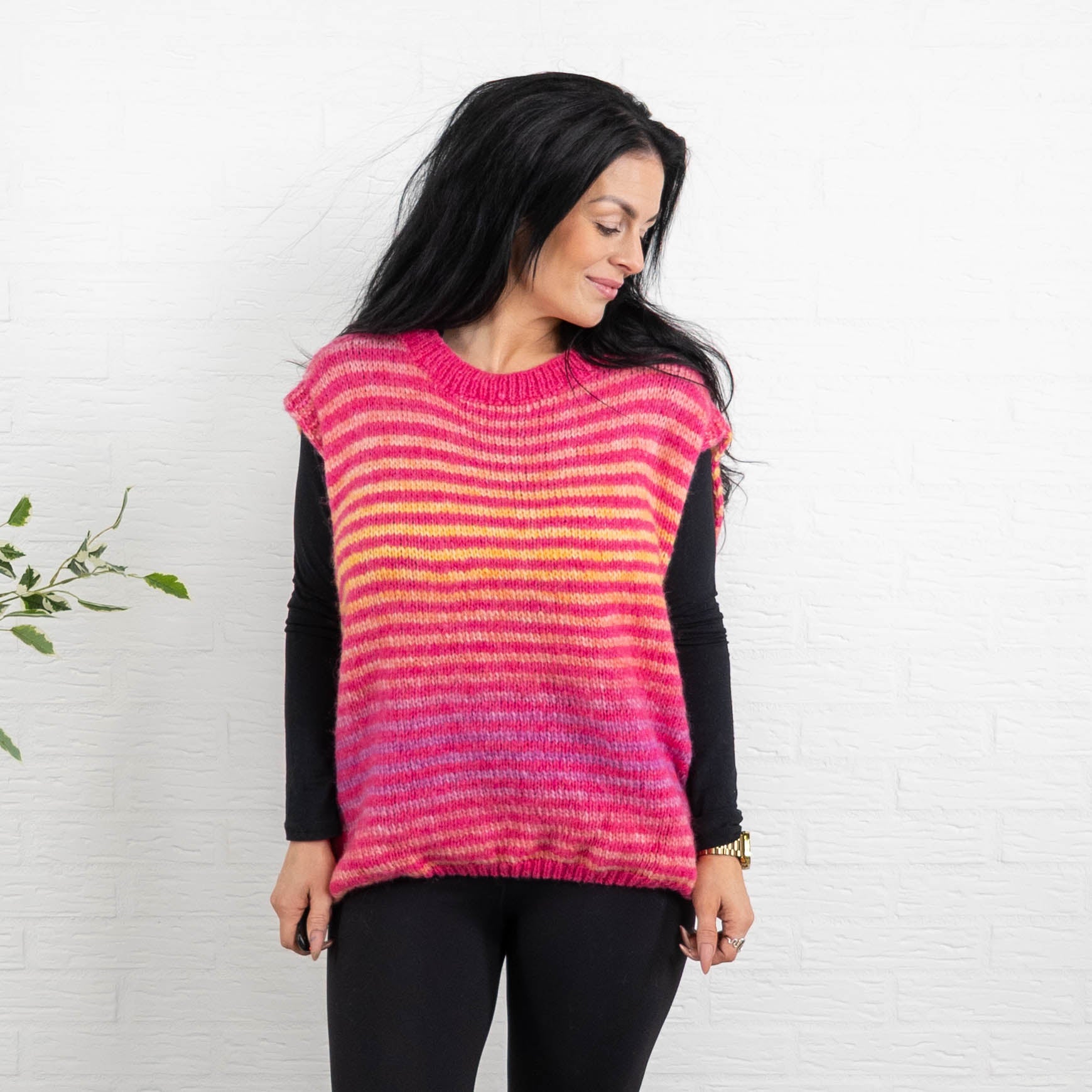 Grace strikvest, Pink