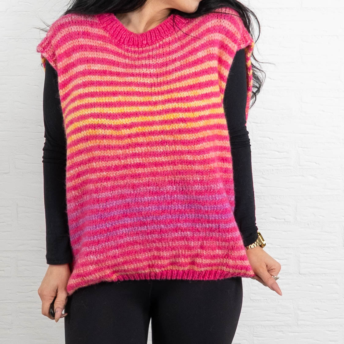 Grace strikvest, Pink