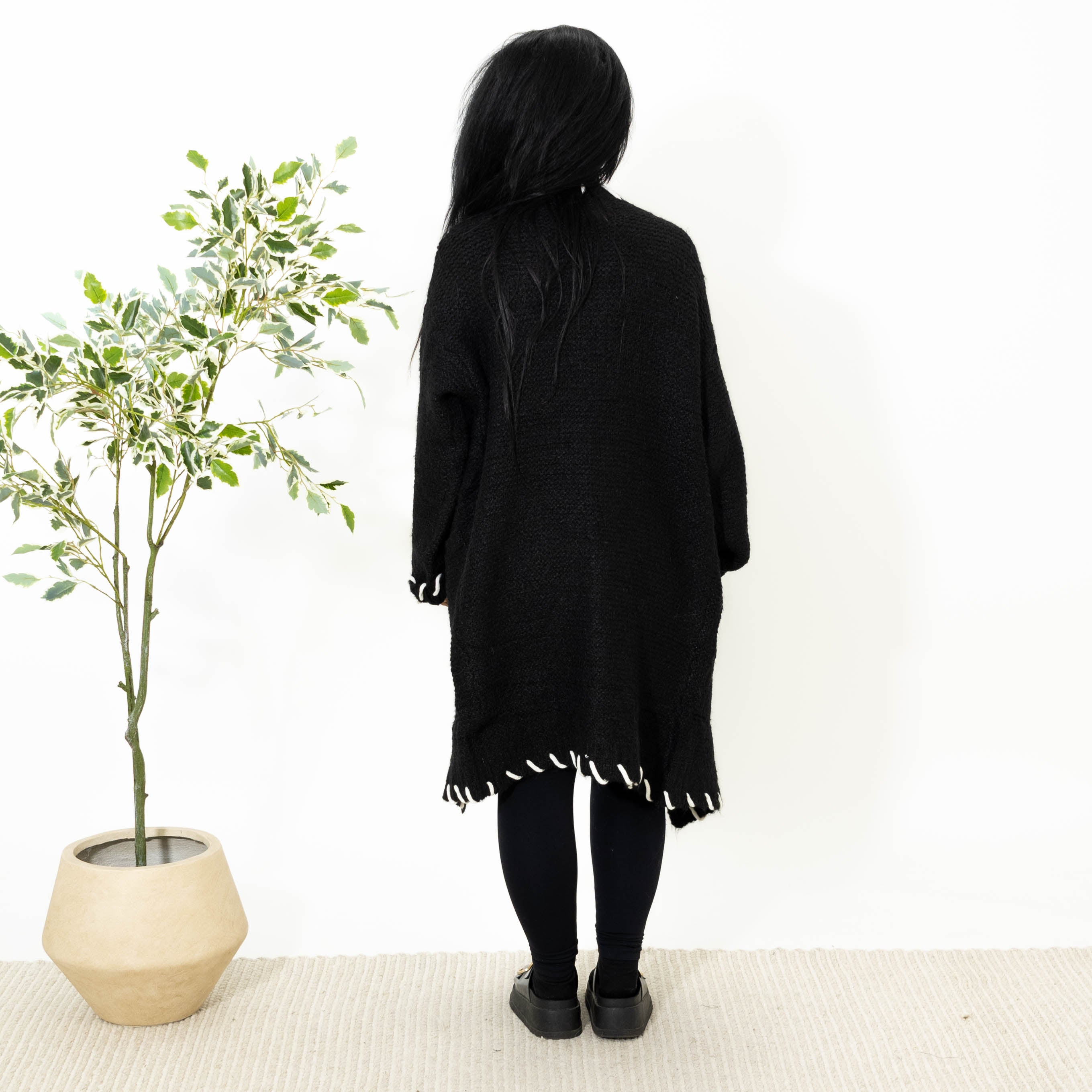 Elna cardigan, Sort