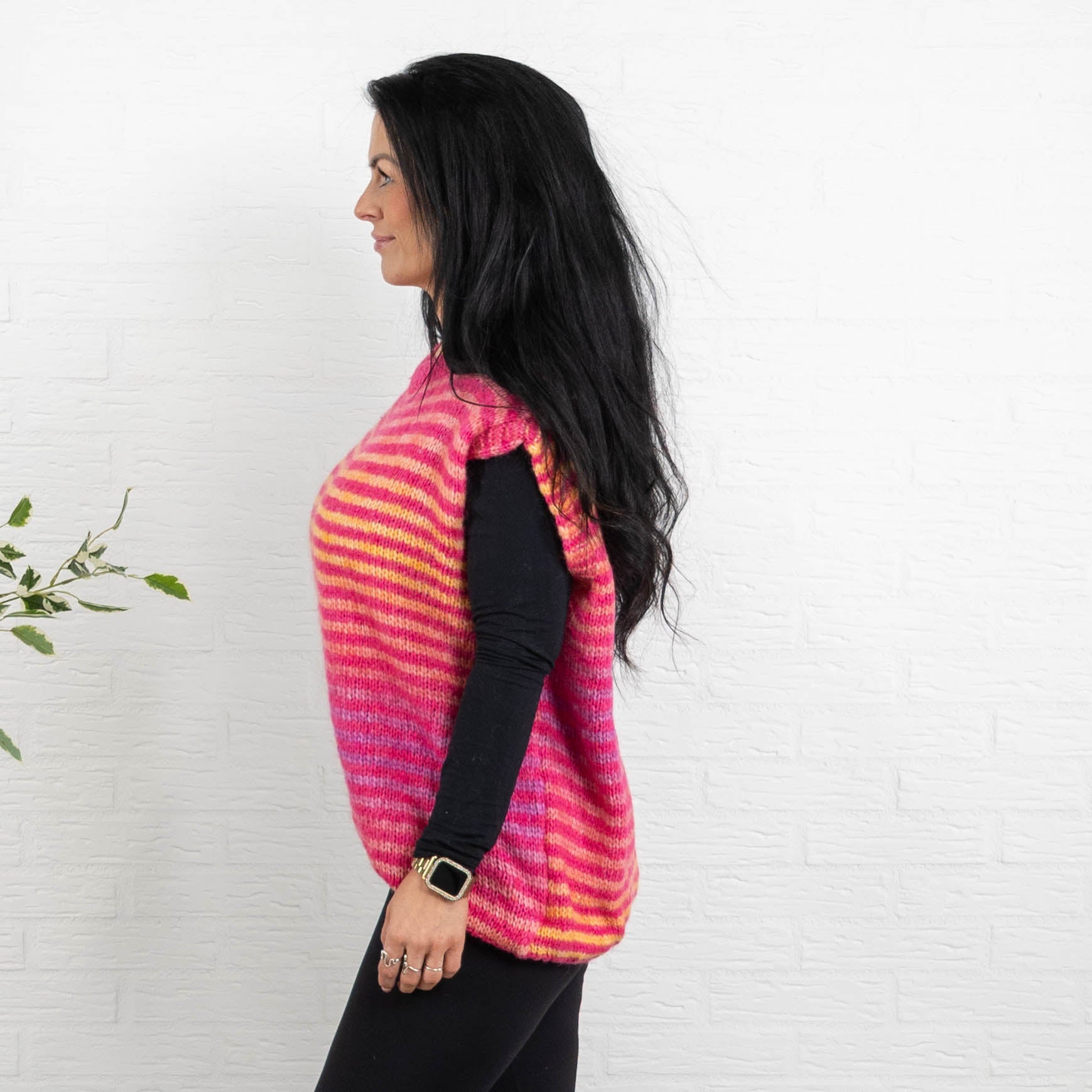 Grace strikvest, Pink