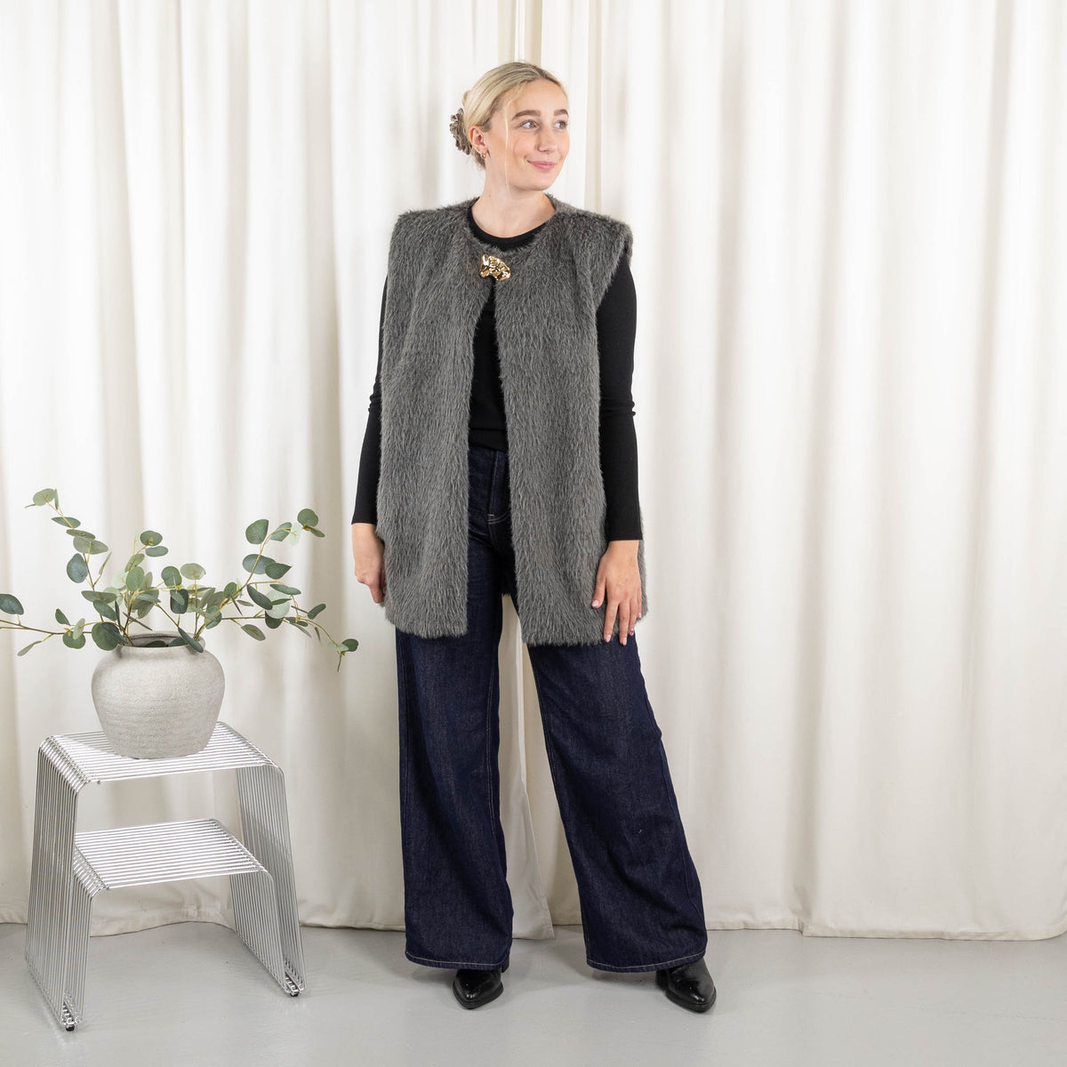 Lenora vest, Grå