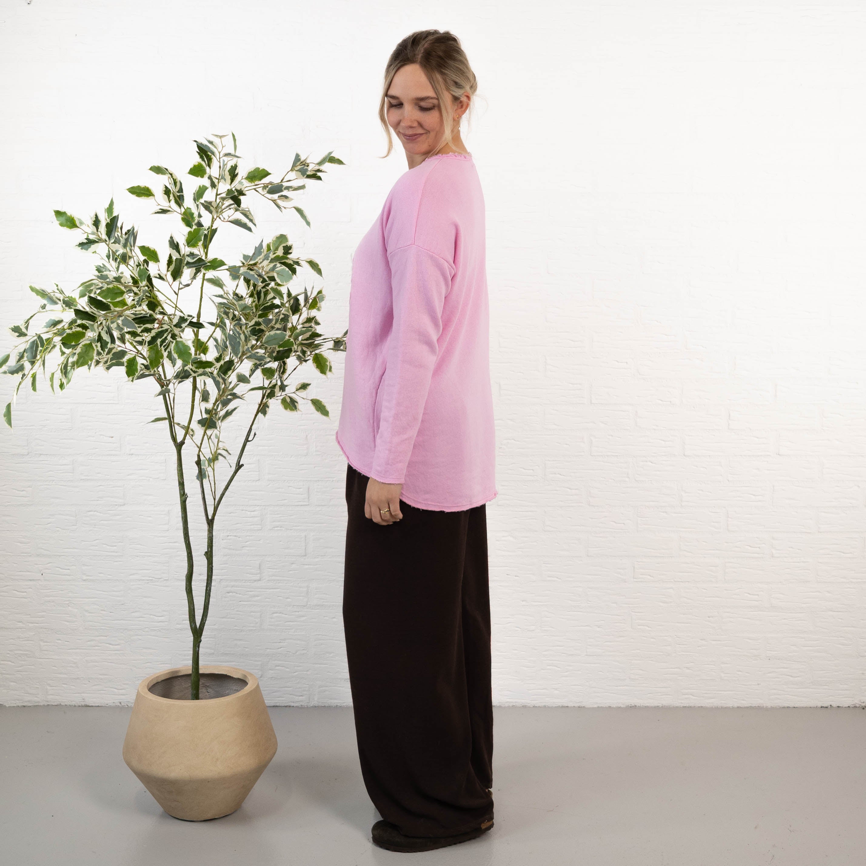 Amber sweatshirt, Lyserød