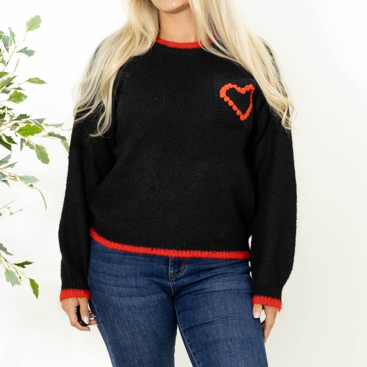 Helene hjerte strik, Sort