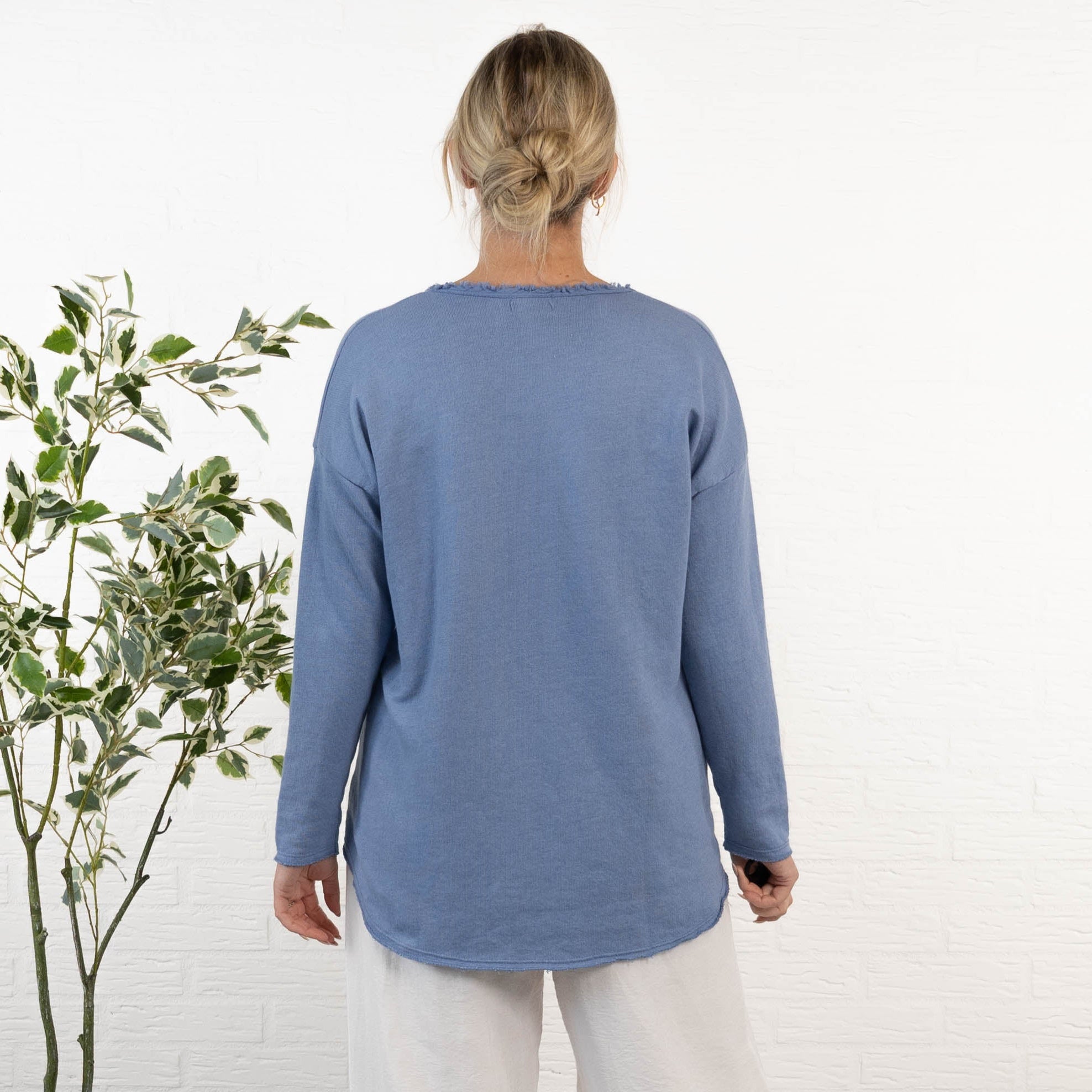 Amber sweatshirt, Blå