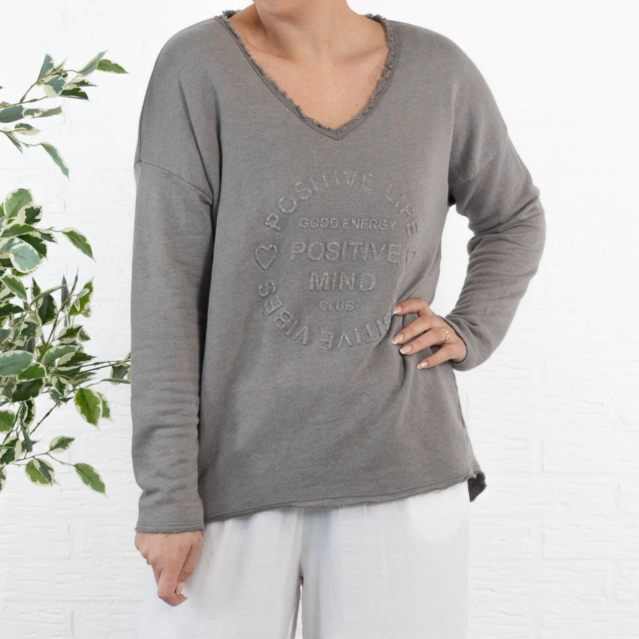 Amber sweatshirt, Taupe