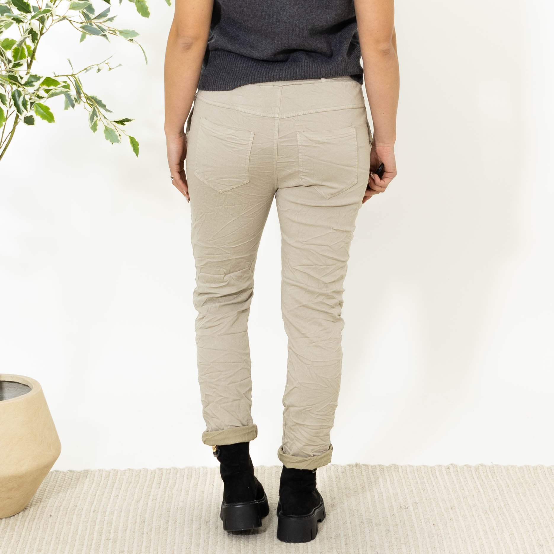 Abby bukser, Beige