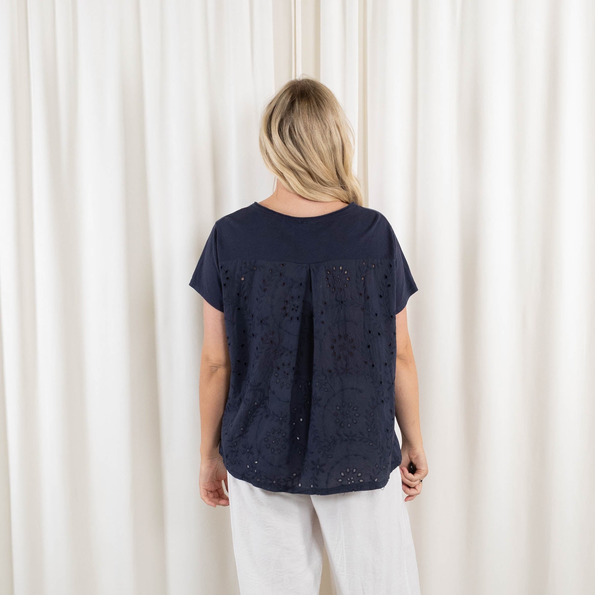 Agathe t-shirt, Navy
