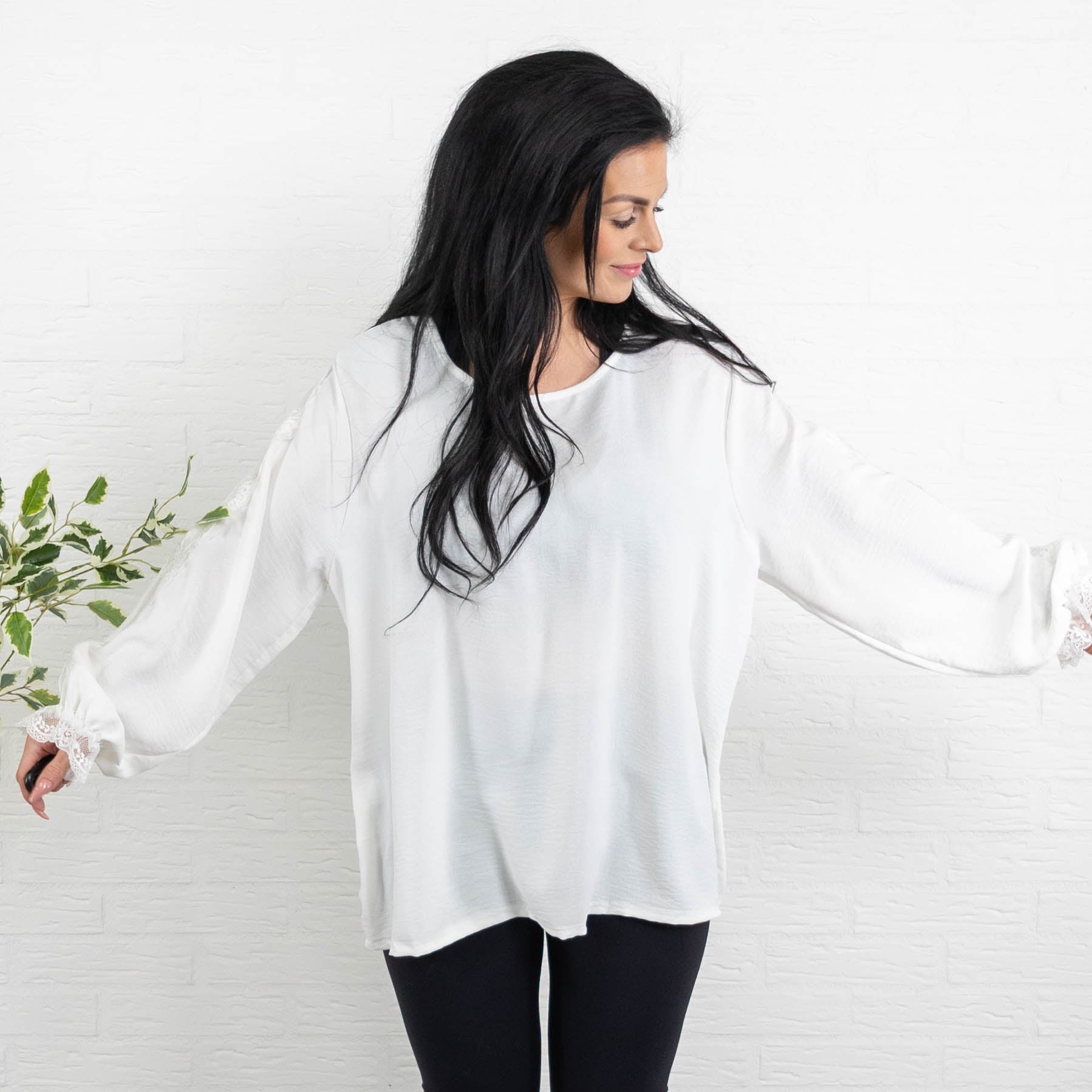 Tiffany overdel, Hvid