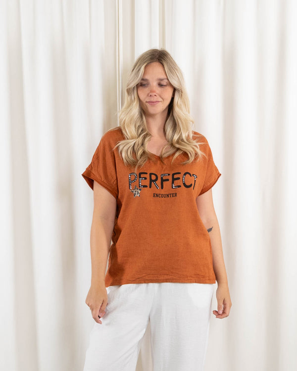 Perfect t-shirt, Terracotta