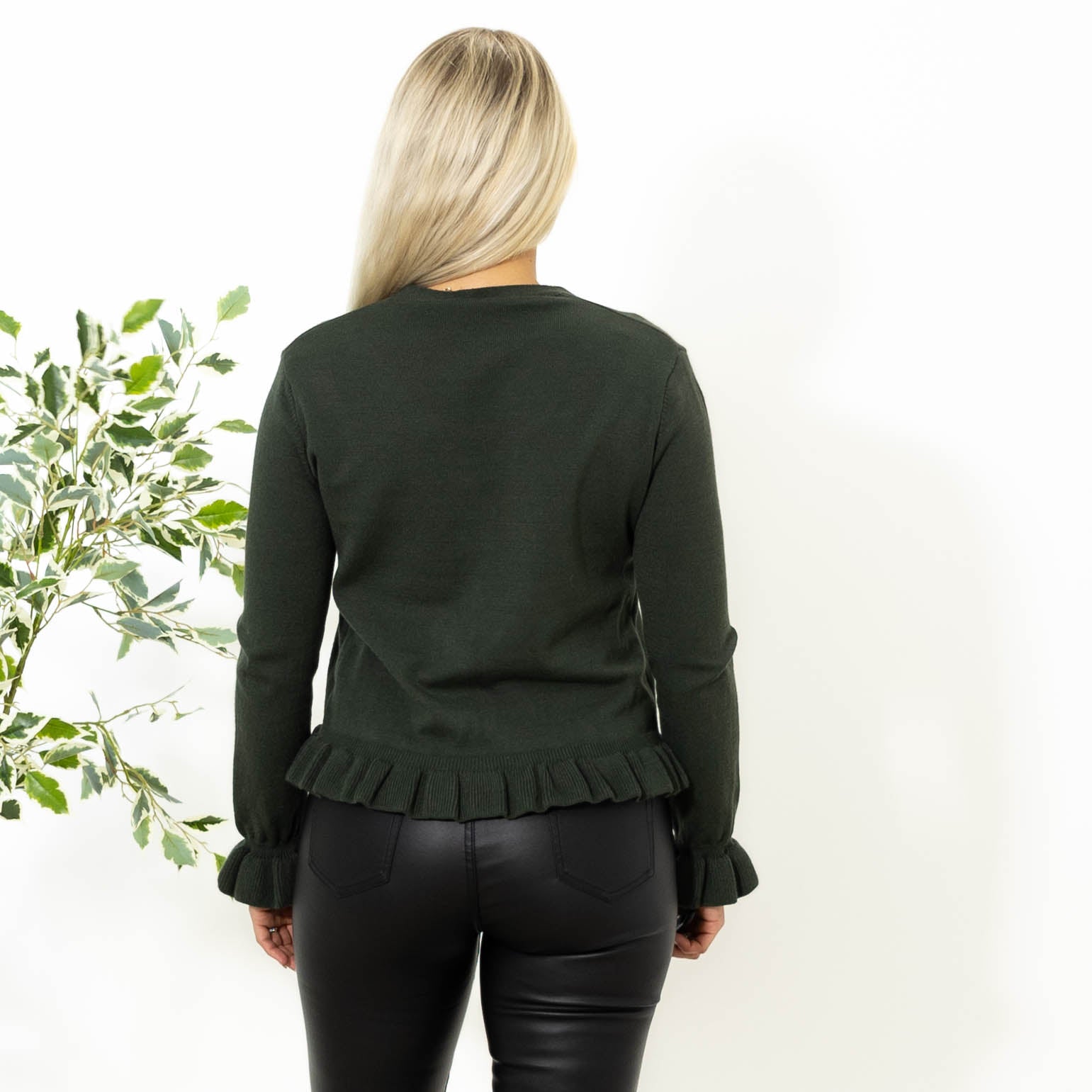 Elinor strik cardigan, Khaki