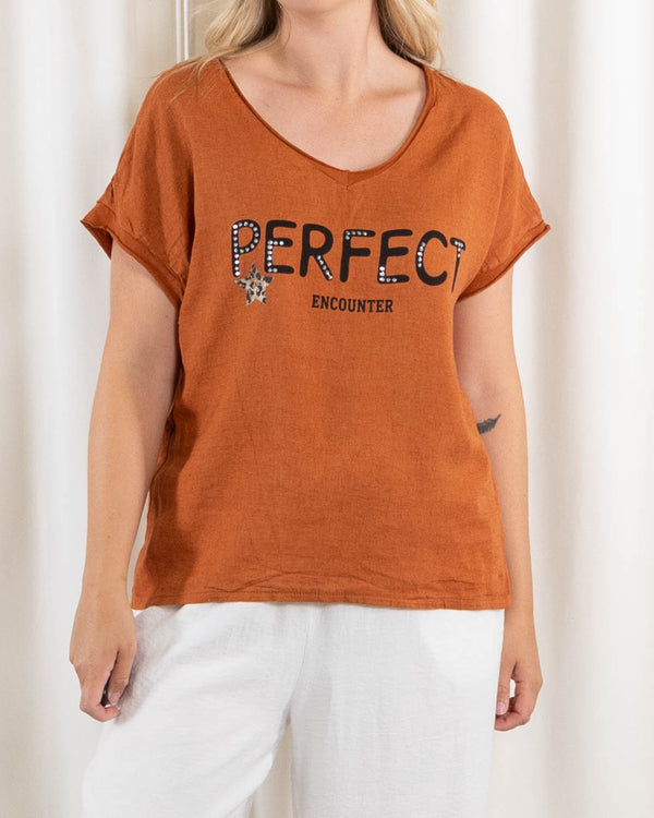 Perfect t-shirt, Terracotta